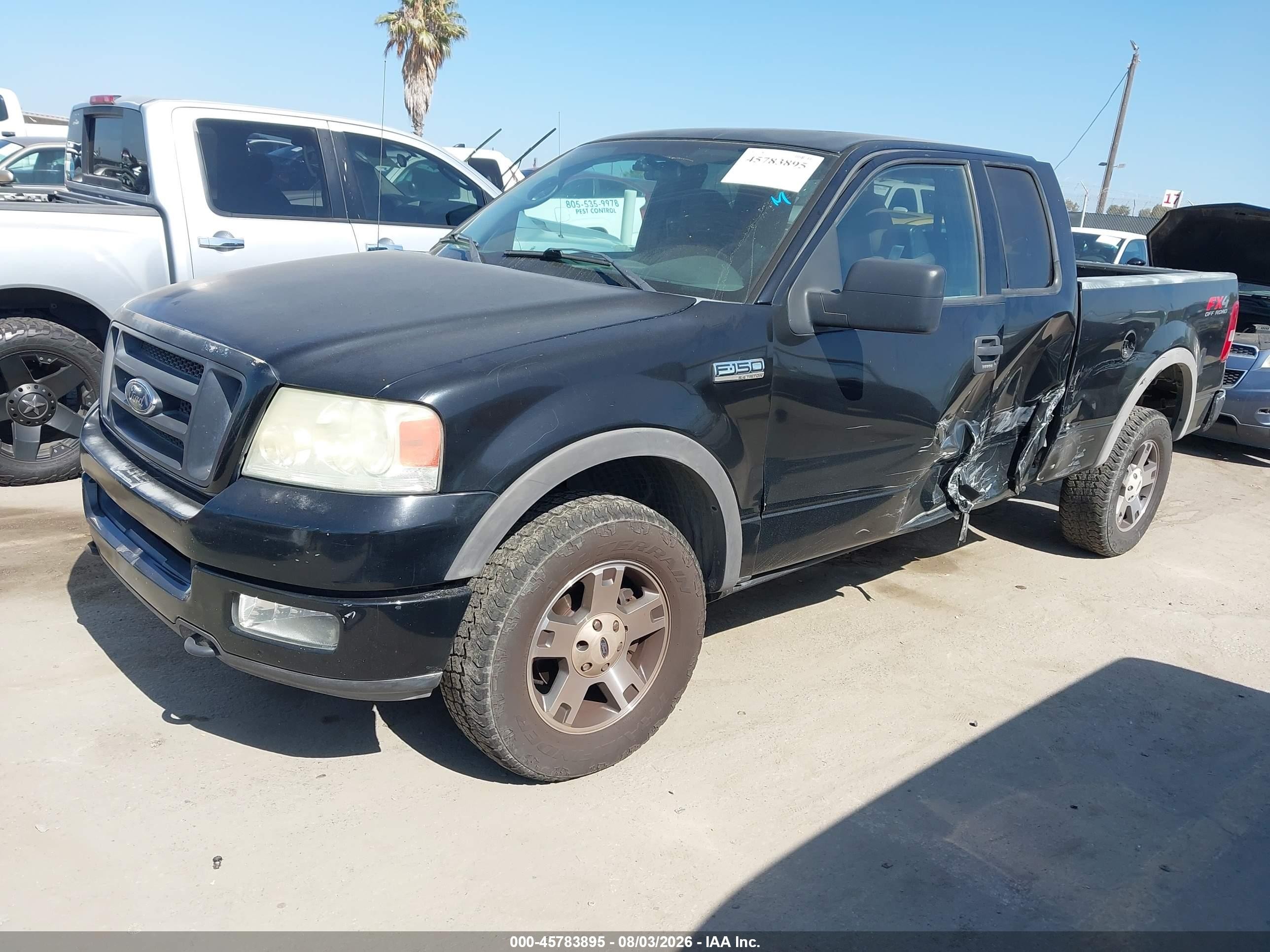 2004 Ford F-150 Fx4/lariat/xl/xlt Black vin: 1FTPX14514NC06300