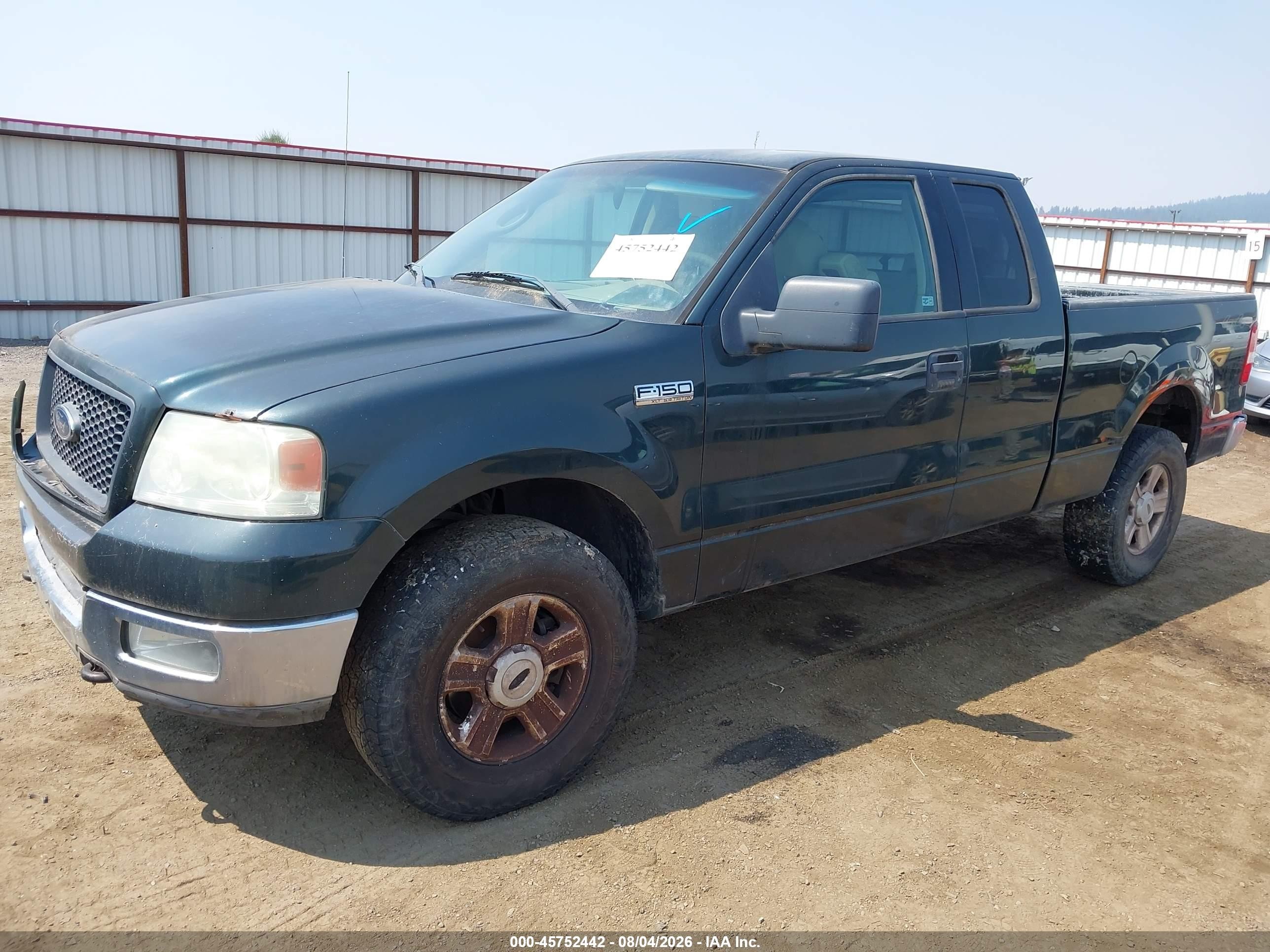 2004 Ford F-150 Fx4/lariat/xl/xlt Green vin: 1FTPX14514NC25915