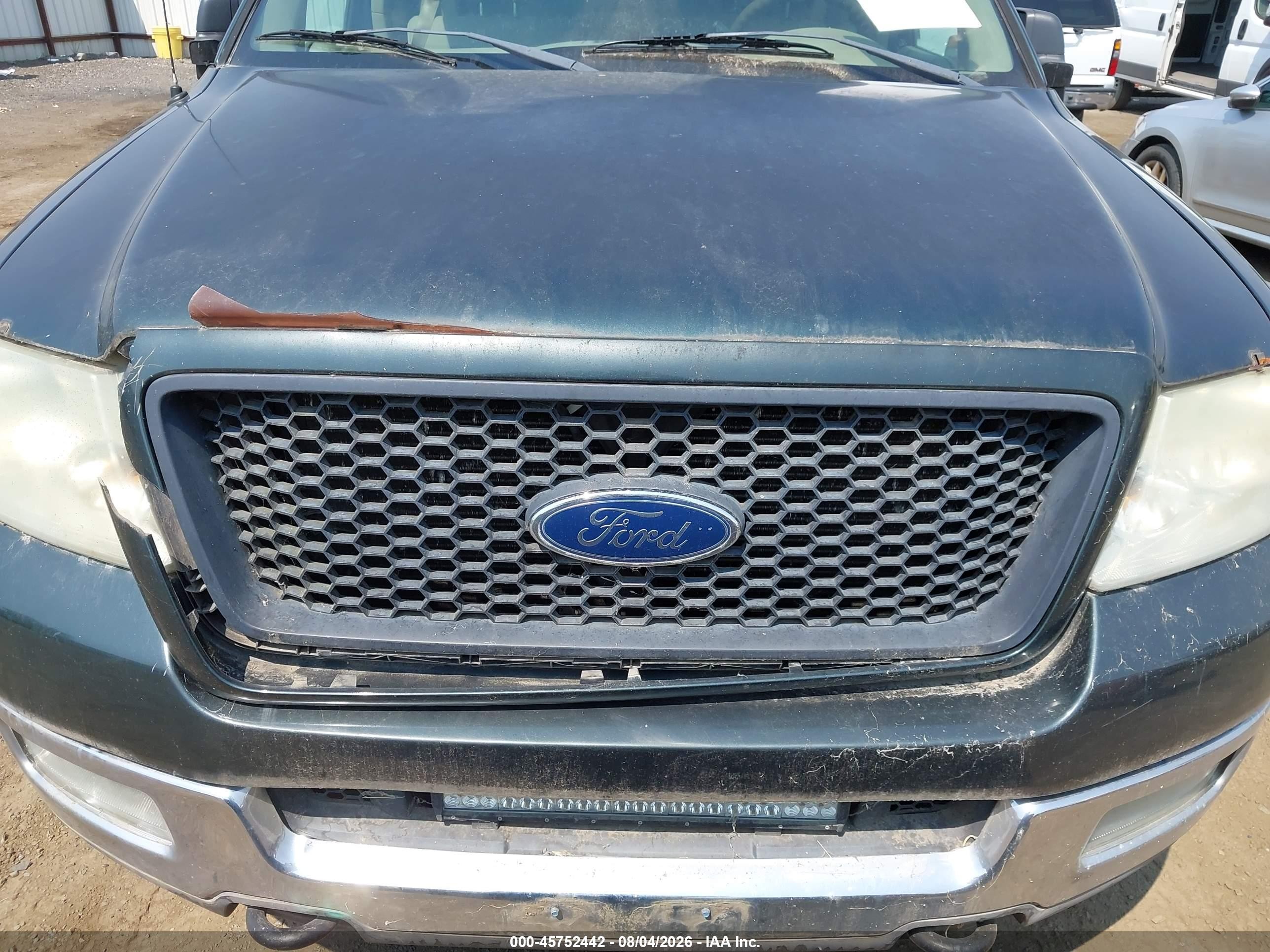 2004 Ford F-150 Fx4/lariat/xl/xlt Green vin: 1FTPX14514NC25915