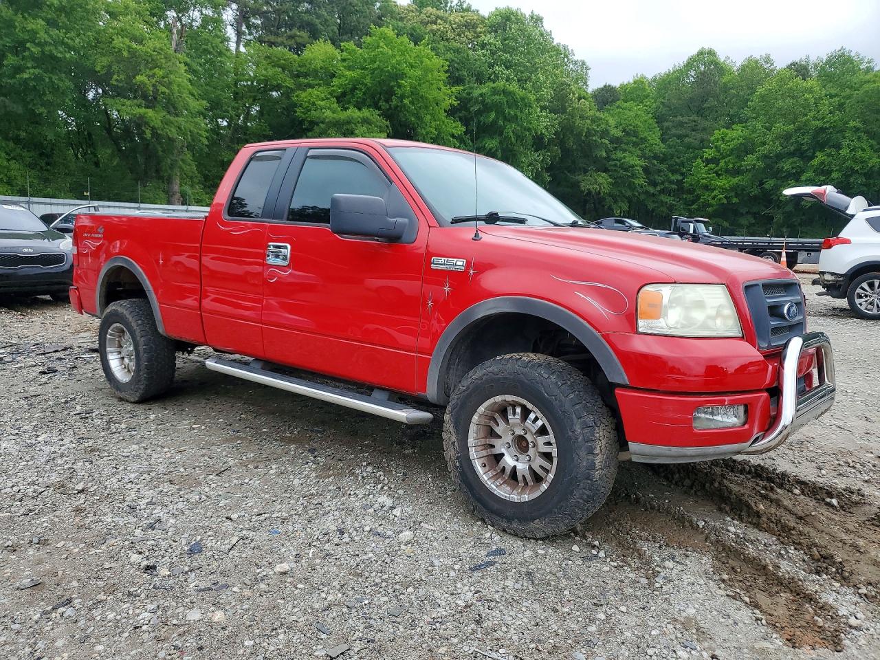 2005 Ford F150 Red vin: 1FTPX14515NA08334