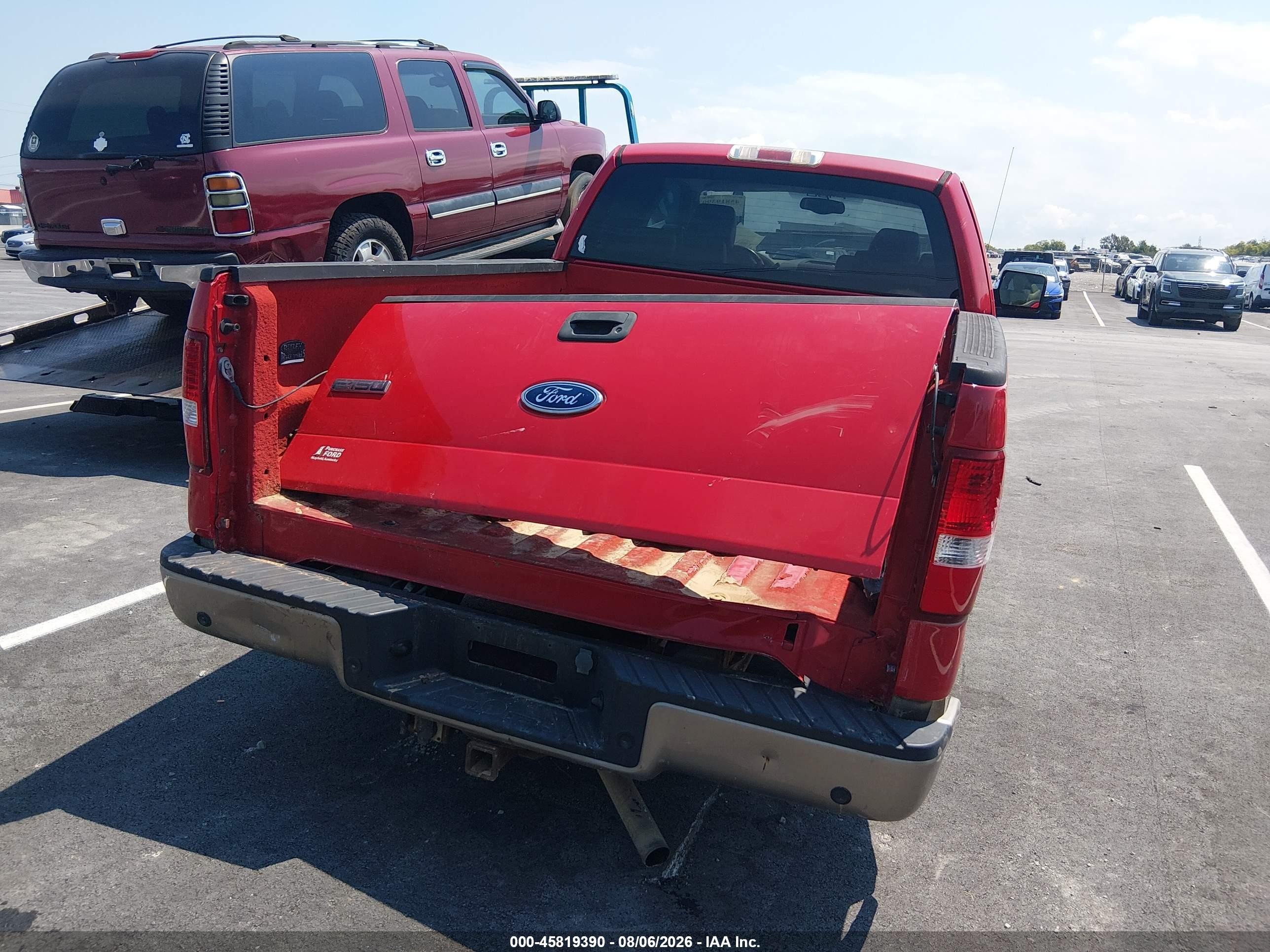 2005 Ford F-150 Fx4/lariat/xl/xlt Red vin: 1FTPX14515NB16291
