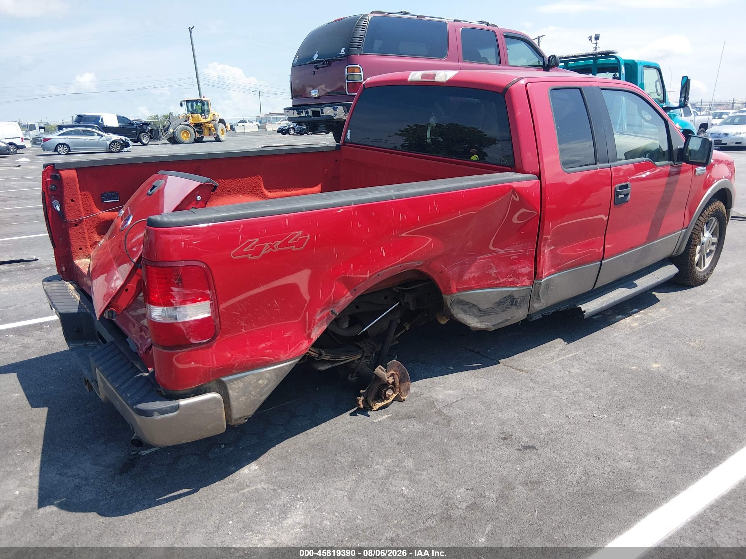 2005 Ford F-150 Fx4/lariat/xl/xlt Red vin: 1FTPX14515NB16291