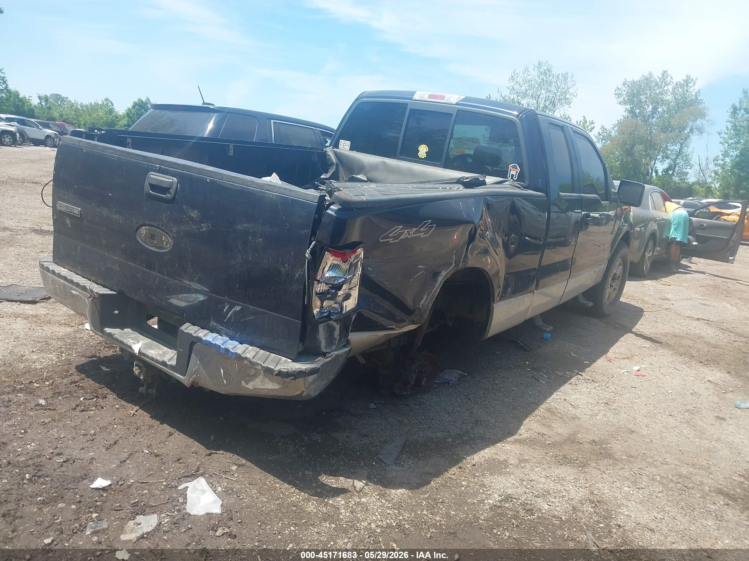 2006 Ford F-150 Fx4/lariat/xl/xlt Blue vin: 1FTPX14516FB07022
