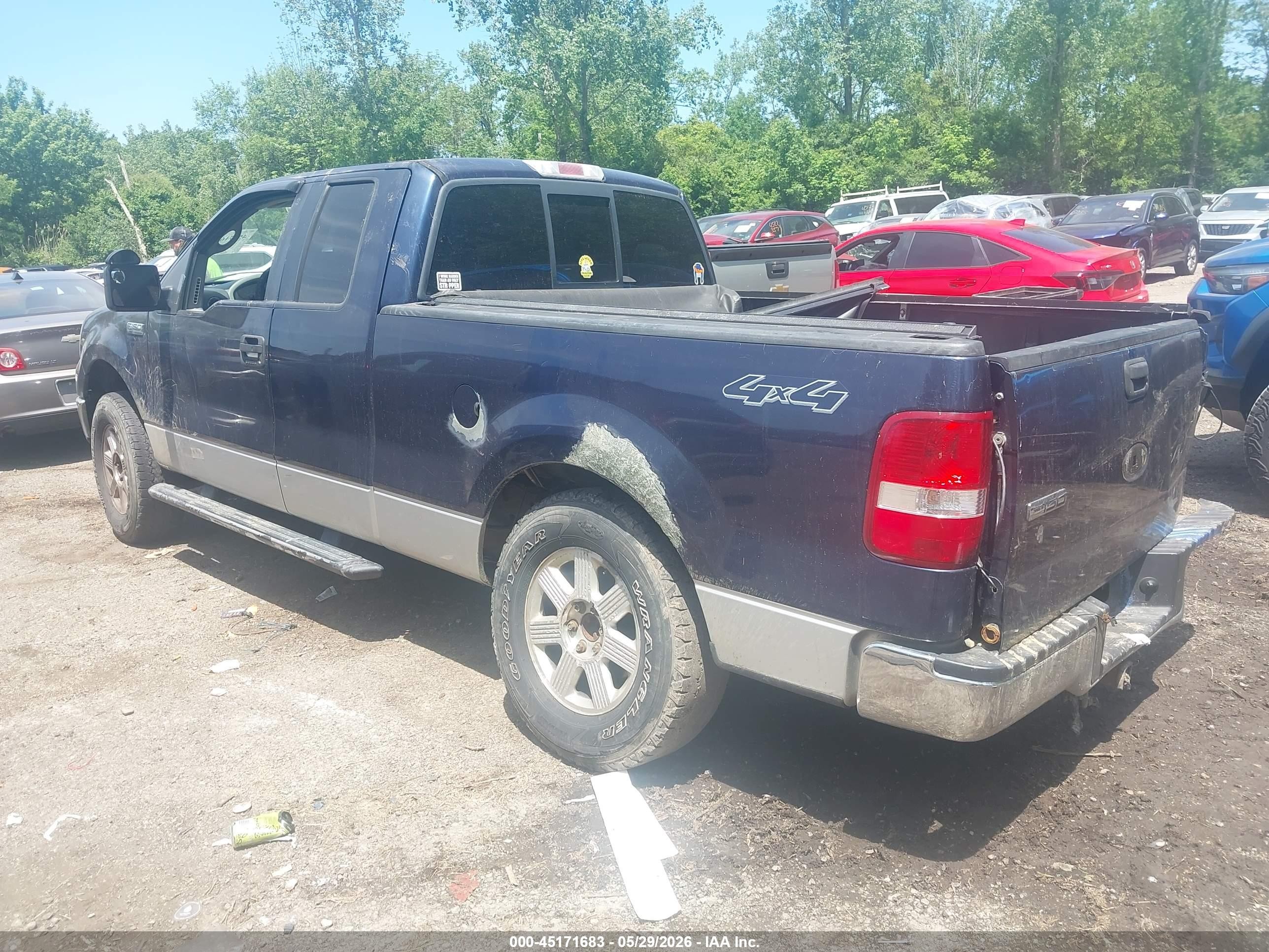 2006 Ford F-150 Fx4/lariat/xl/xlt Blue vin: 1FTPX14516FB07022