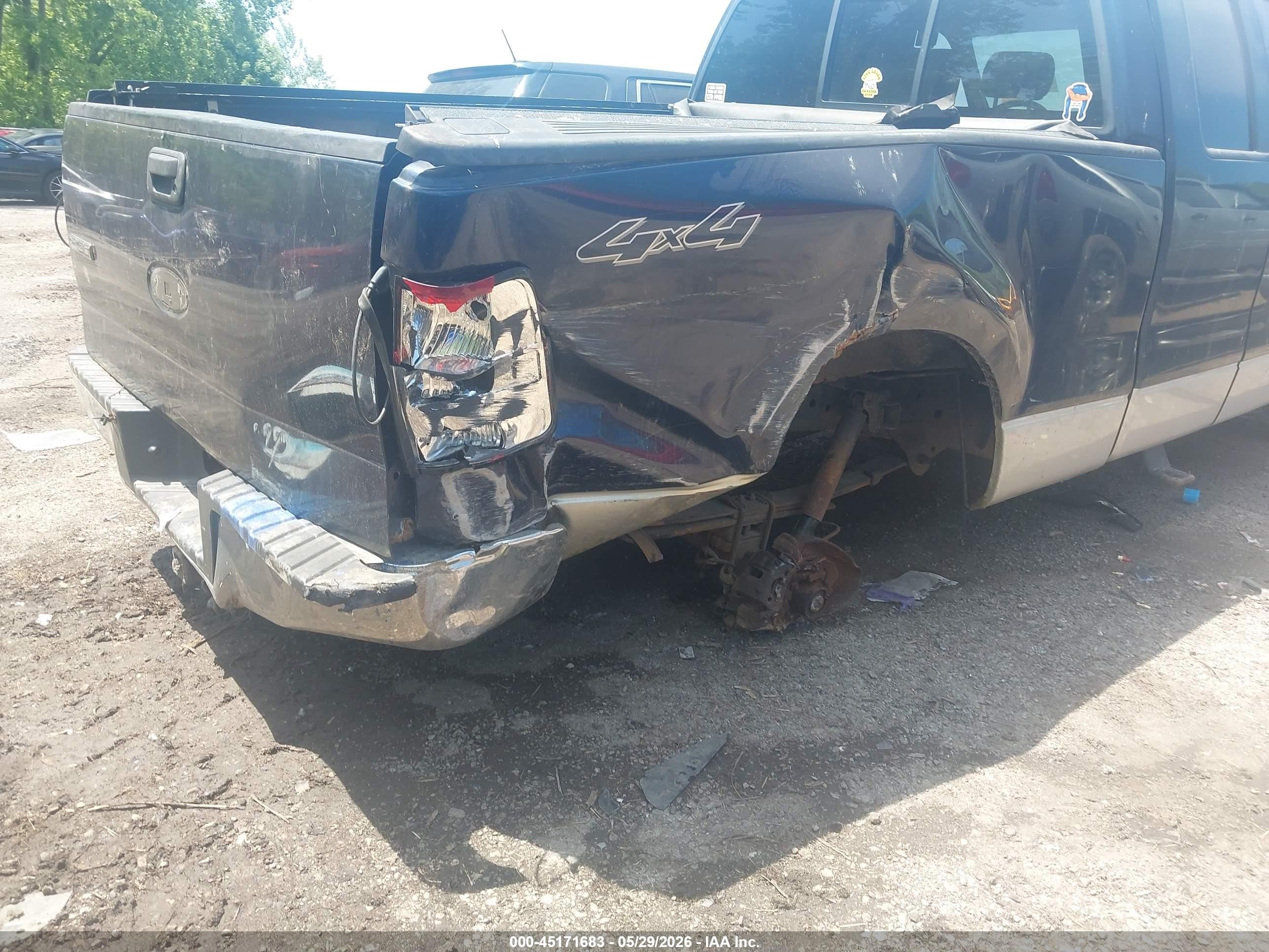 2006 Ford F-150 Fx4/lariat/xl/xlt Blue vin: 1FTPX14516FB07022