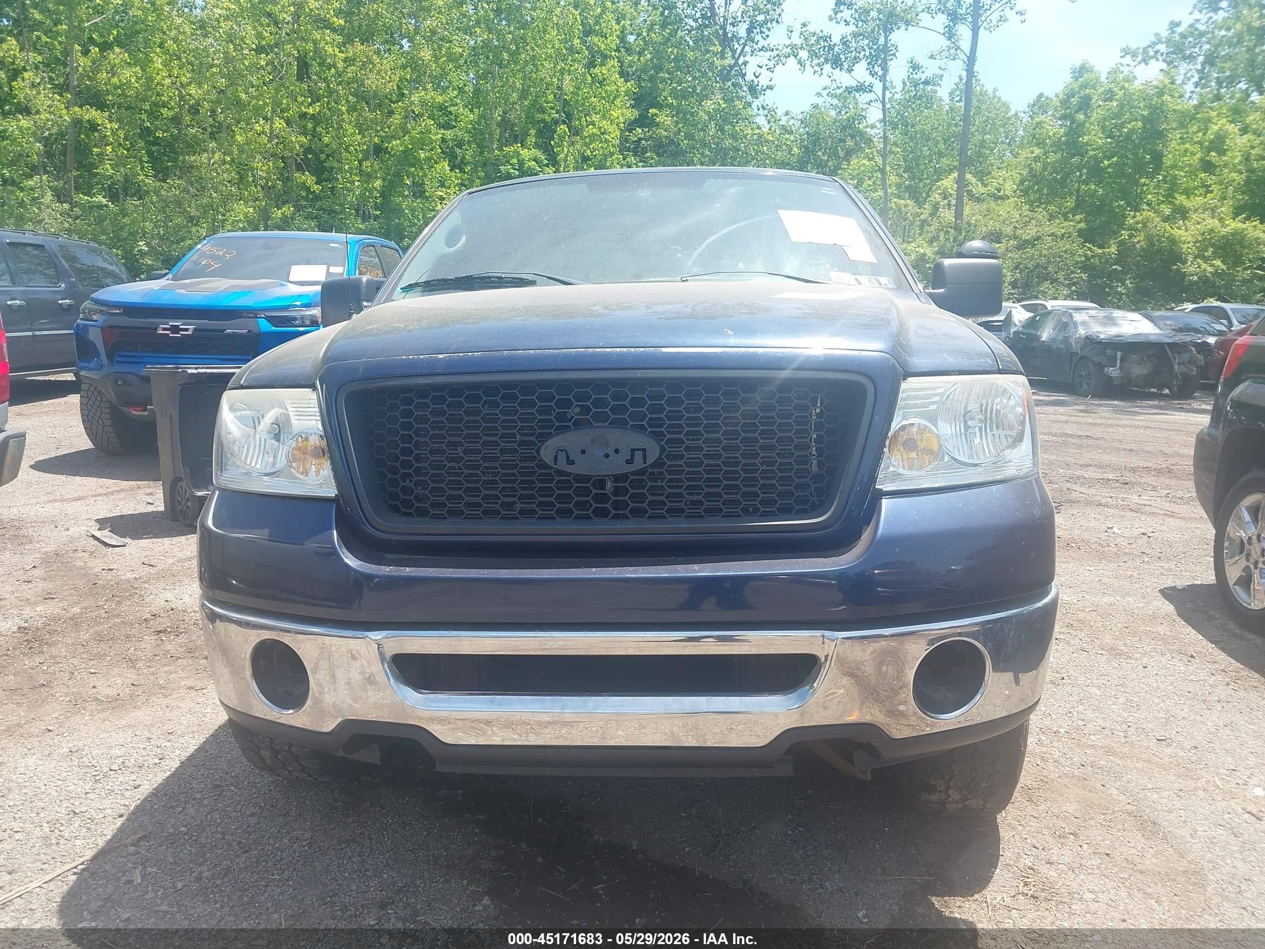 2006 Ford F-150 Fx4/lariat/xl/xlt Blue vin: 1FTPX14516FB07022