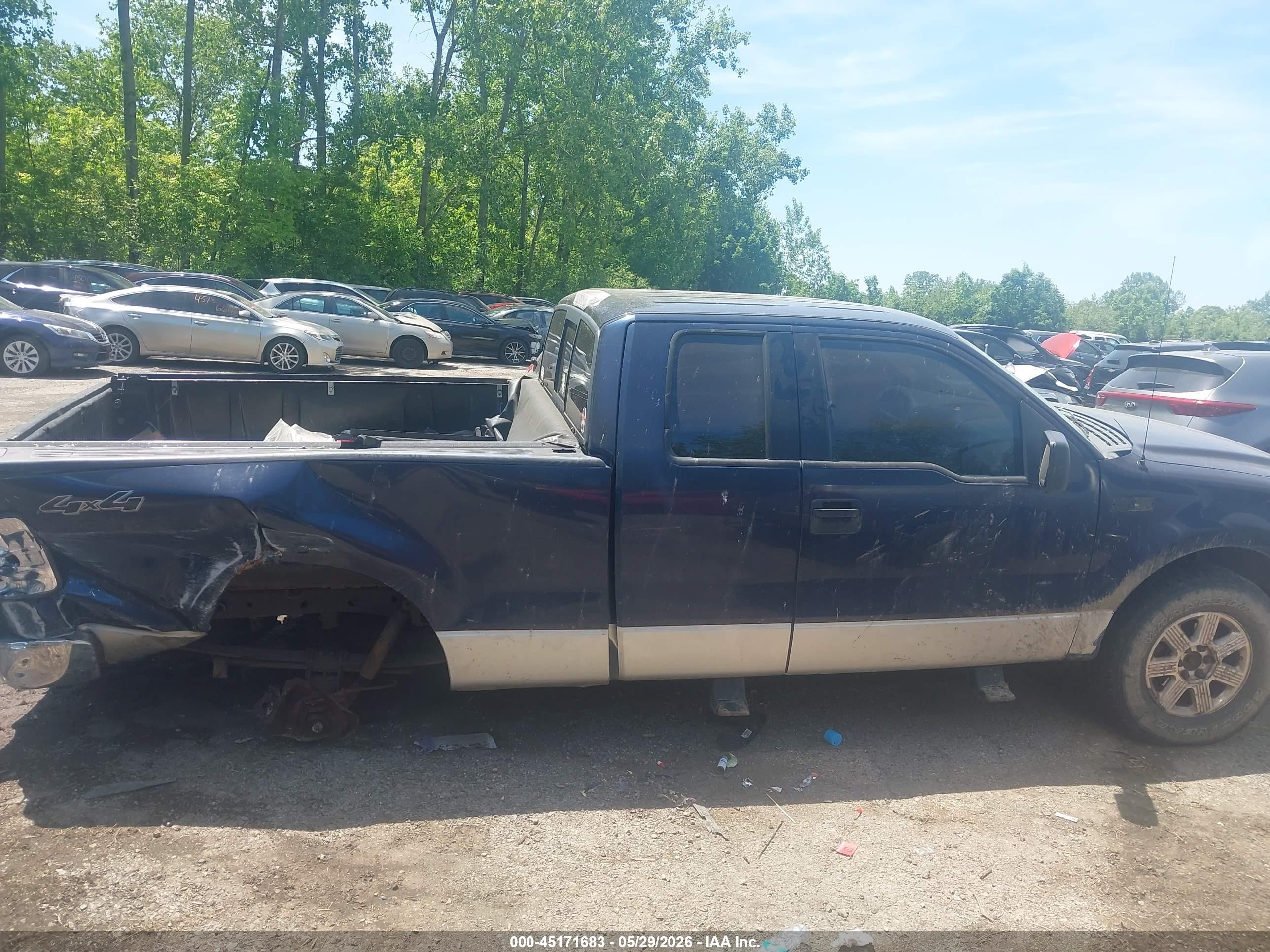 2006 Ford F-150 Fx4/lariat/xl/xlt Blue vin: 1FTPX14516FB07022