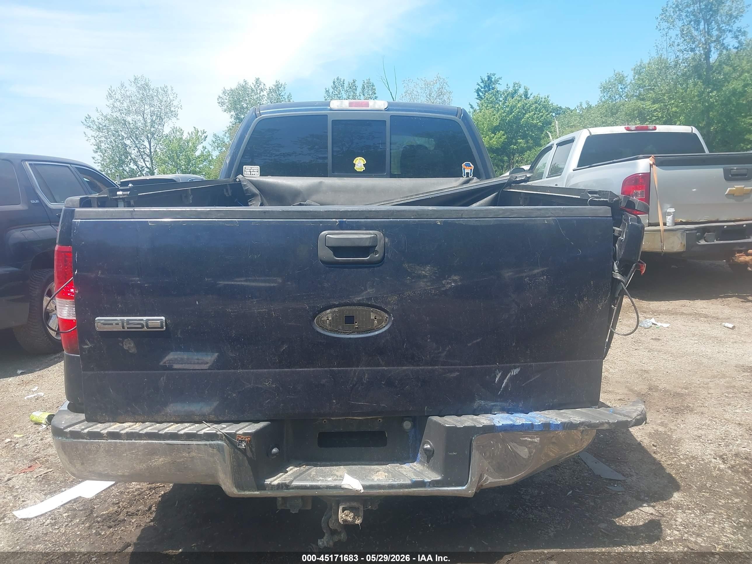 2006 Ford F-150 Fx4/lariat/xl/xlt Blue vin: 1FTPX14516FB07022
