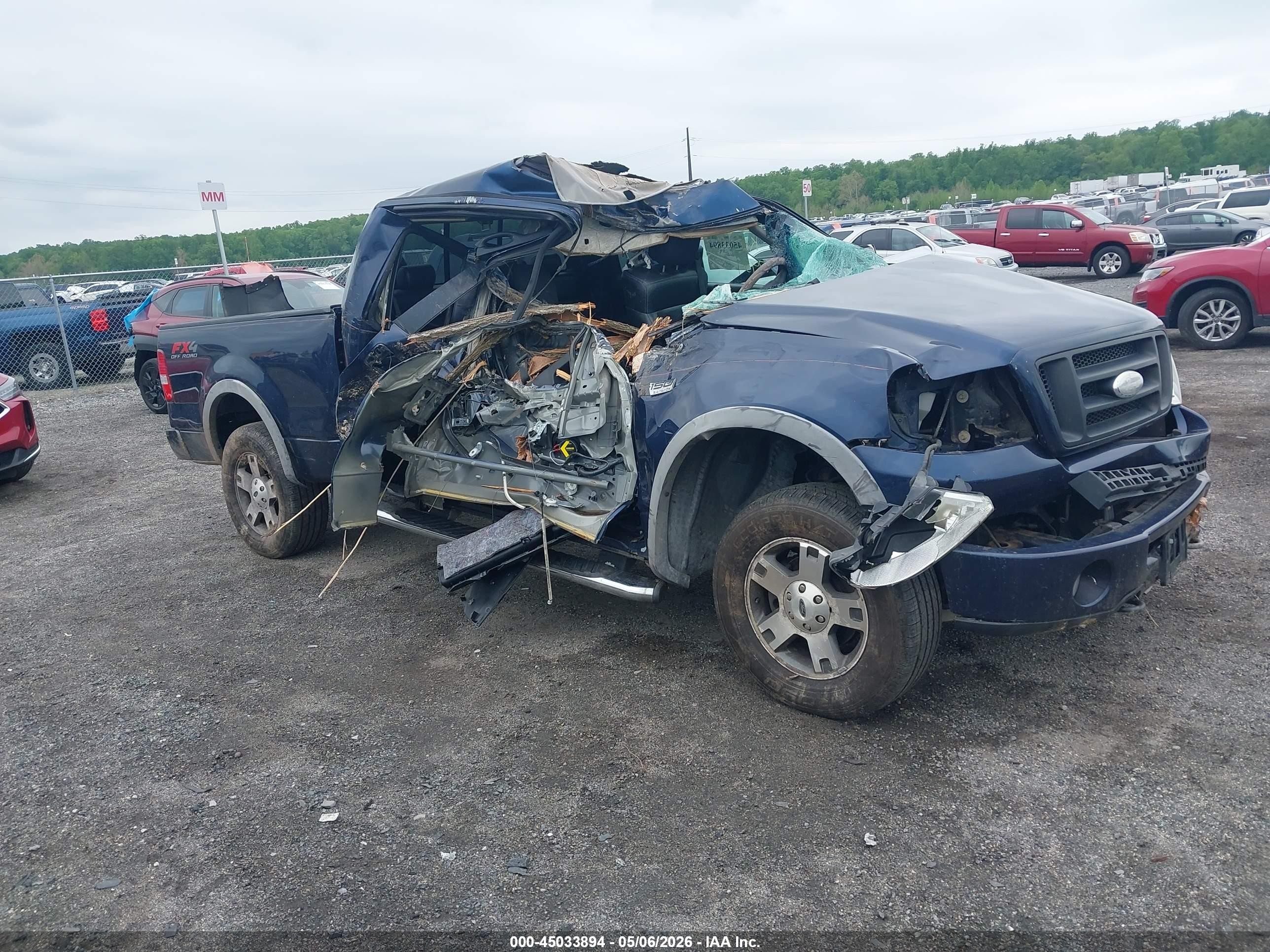 2006 Ford F-150 Fx4/lariat/xl/xlt Blue vin: 1FTPX14516NA21389