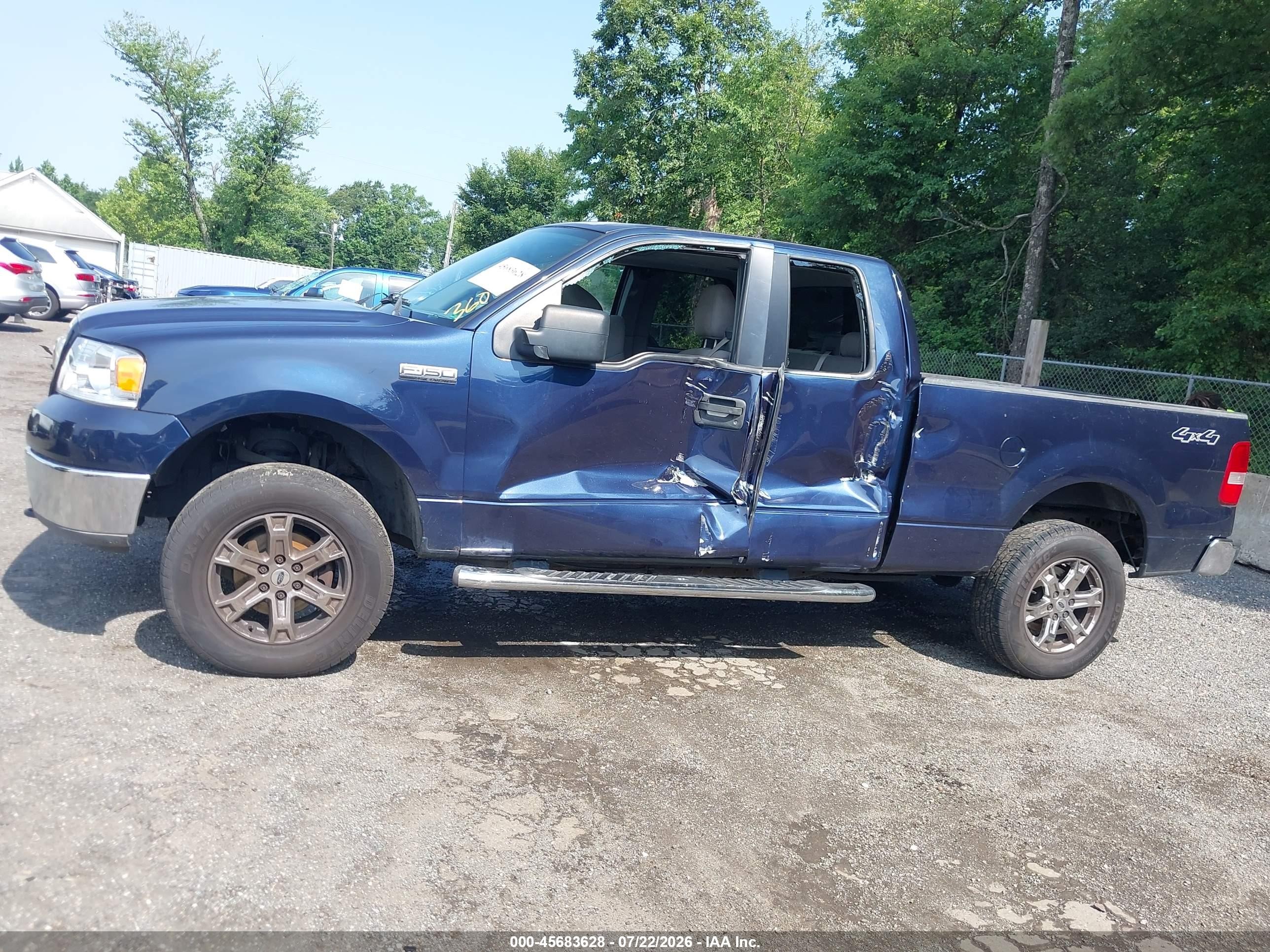 2006 Ford F-150 Fx4/lariat/xl/xlt Blue vin: 1FTPX14516NB54377