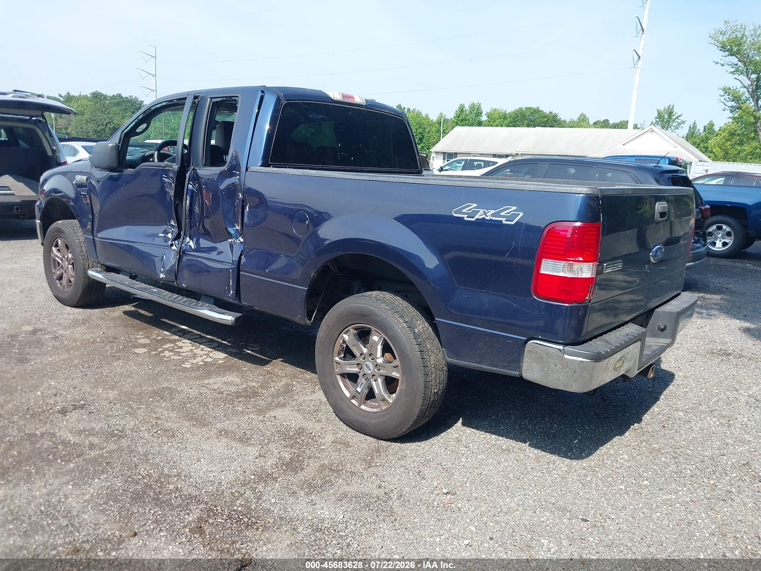 2006 Ford F-150 Fx4/lariat/xl/xlt Blue vin: 1FTPX14516NB54377