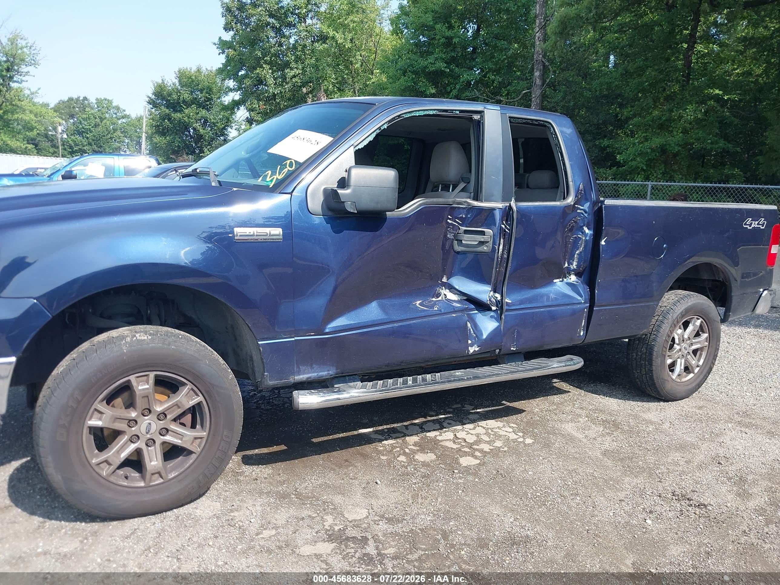 2006 Ford F-150 Fx4/lariat/xl/xlt Blue vin: 1FTPX14516NB54377