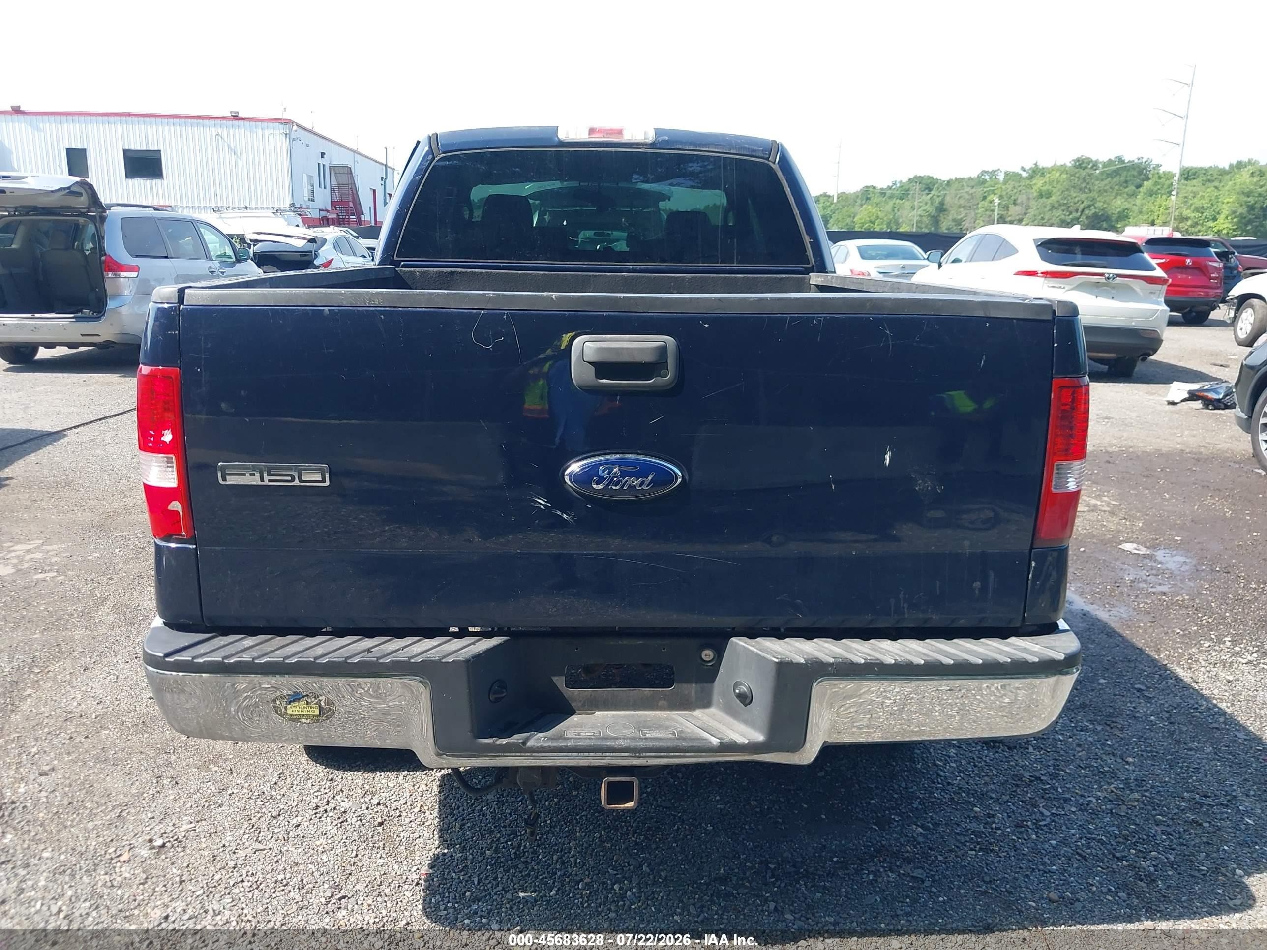 2006 Ford F-150 Fx4/lariat/xl/xlt Blue vin: 1FTPX14516NB54377