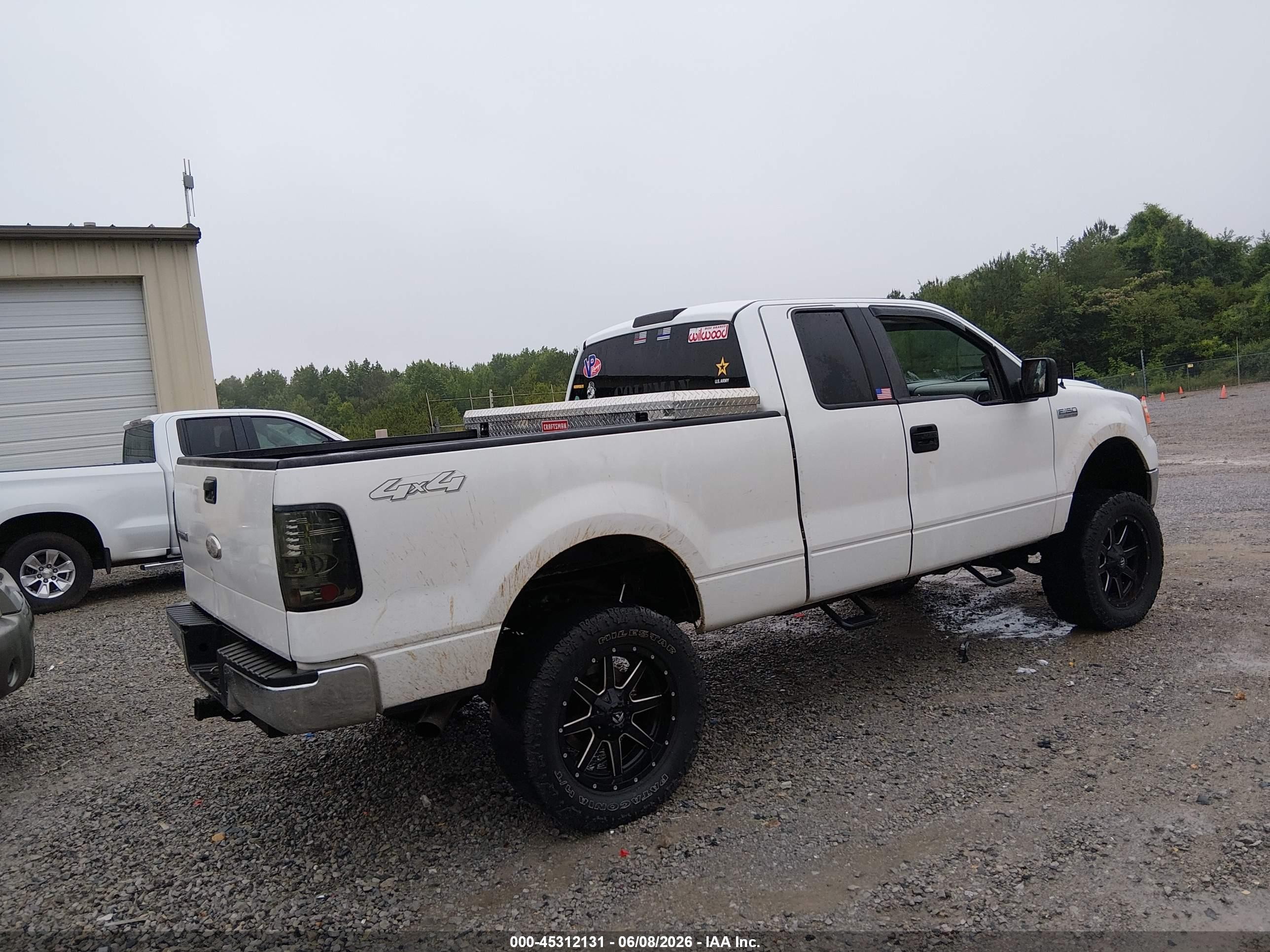 2008 Ford F-150 Fx4/lariat/xl/xlt White vin: 1FTPX14518FA97949