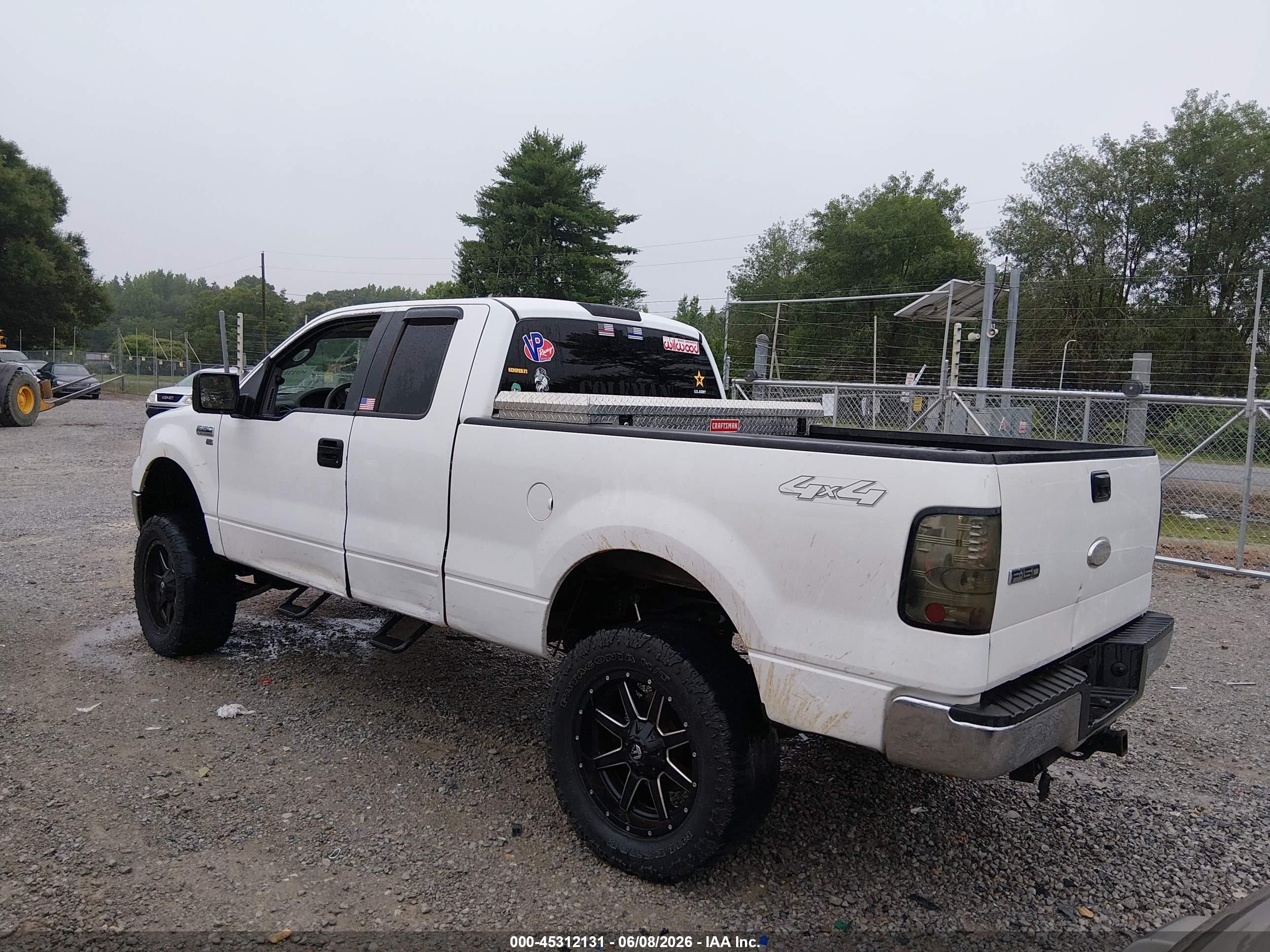 2008 Ford F-150 Fx4/lariat/xl/xlt White vin: 1FTPX14518FA97949