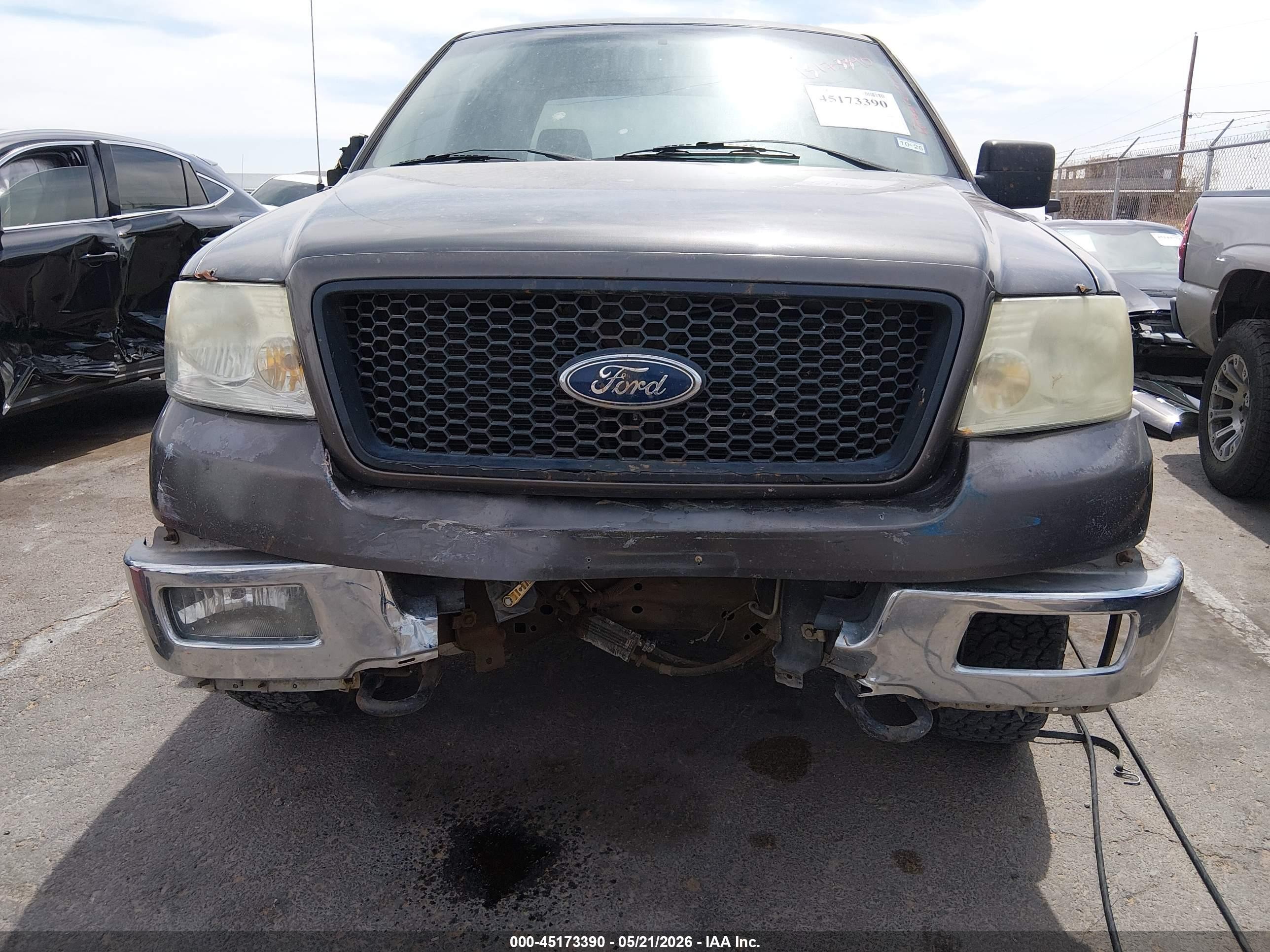 2004 Ford F-150 Fx4/lariat/xl/xlt Gray vin: 1FTPX14524FA01997