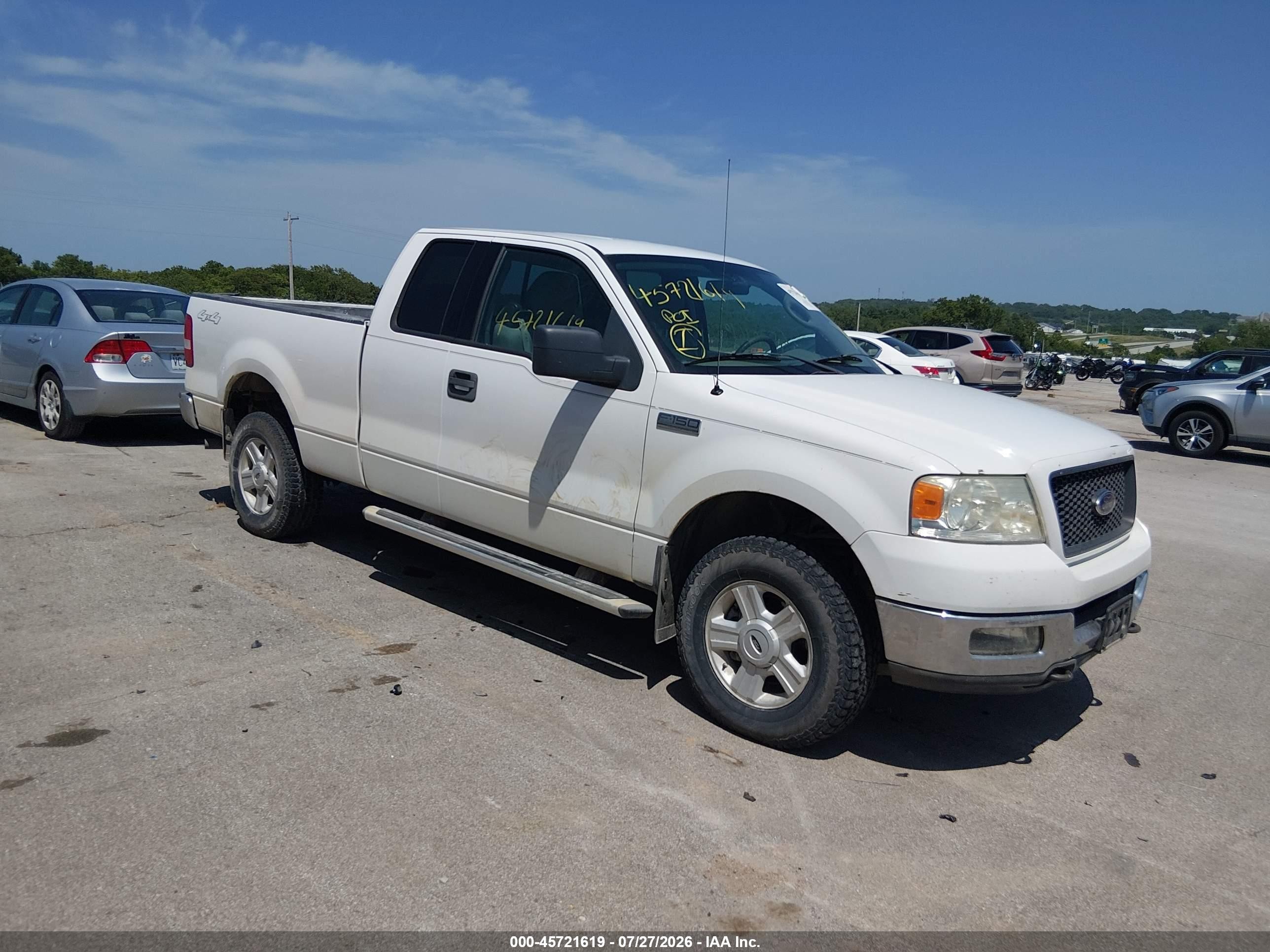 2004 Ford F-150 Fx4/lariat/xl/xlt White vin: 1FTPX14524KD88445