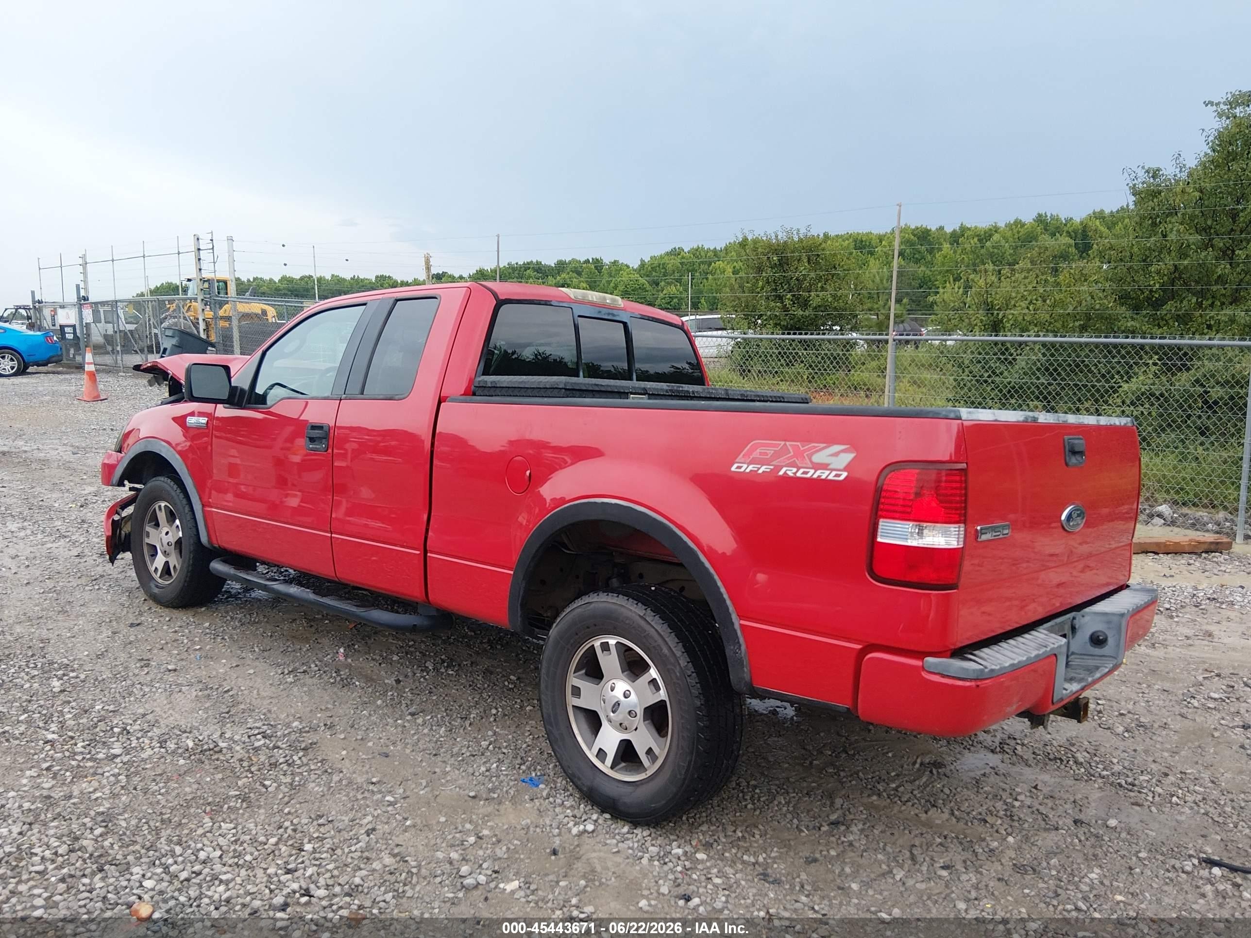 2004 Ford F-150 Fx4/lariat/xl/xlt Red vin: 1FTPX14524NA20099