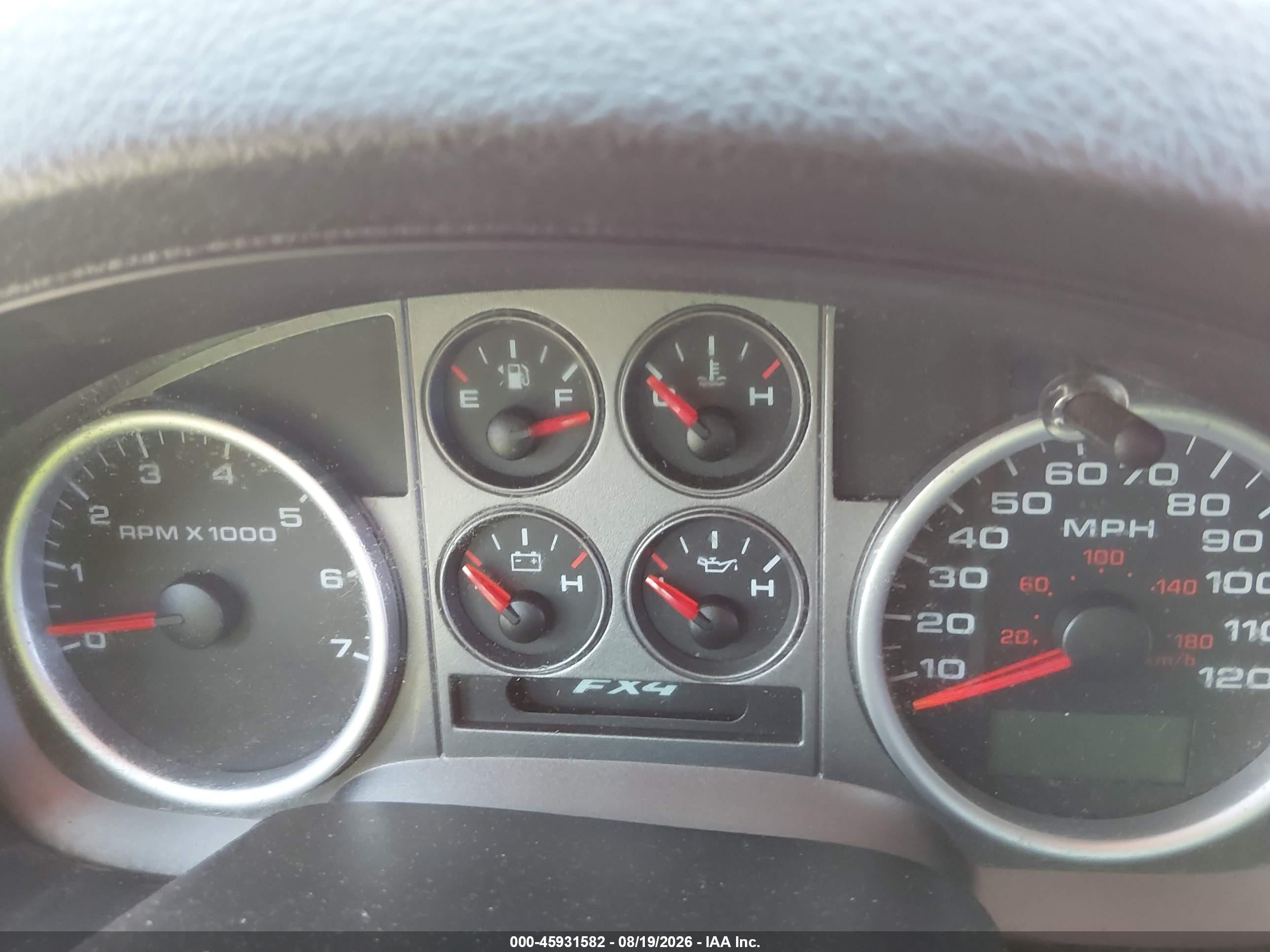 2004 Ford F-150 Fx4/lariat/xl/xlt Red vin: 1FTPX14524NB04827
