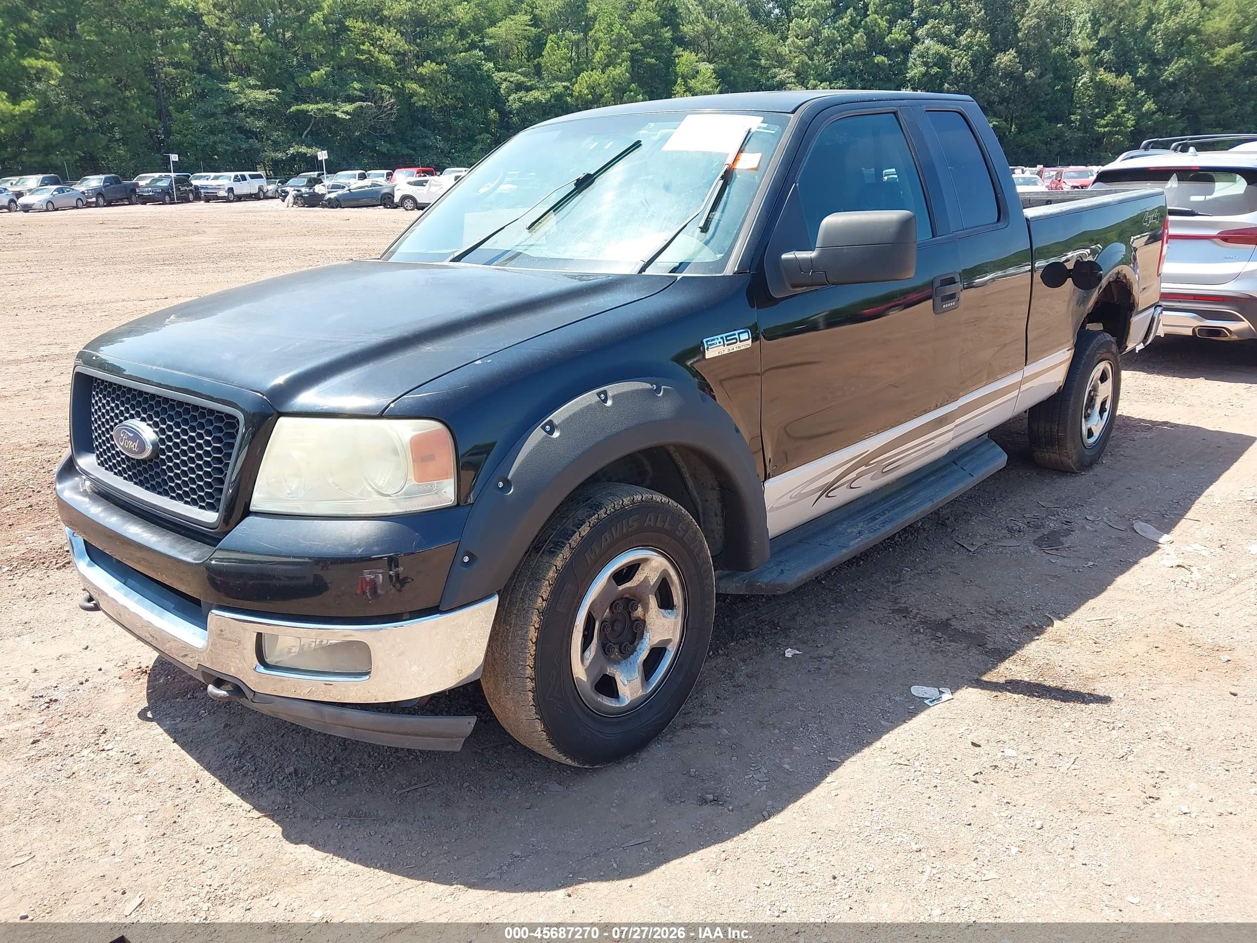 2004 Ford F-150 Fx4/lariat/xl/xlt Black vin: 1FTPX14524NB41683