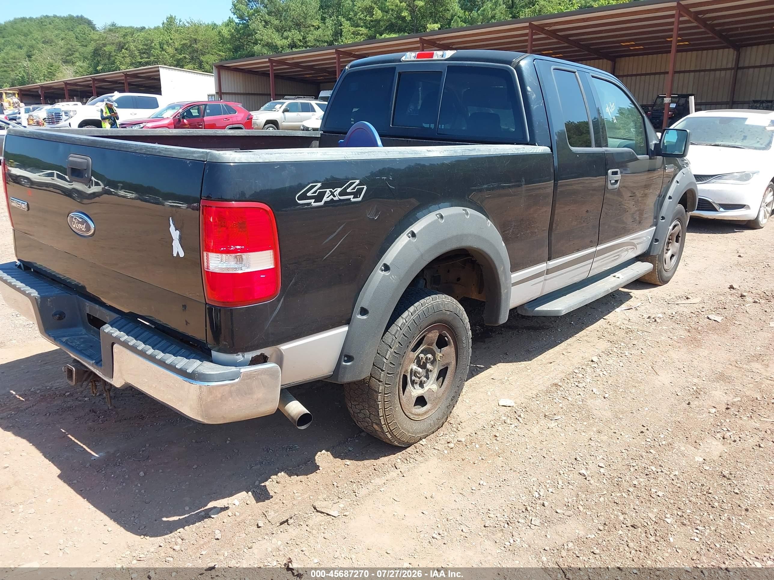 2004 Ford F-150 Fx4/lariat/xl/xlt Black vin: 1FTPX14524NB41683