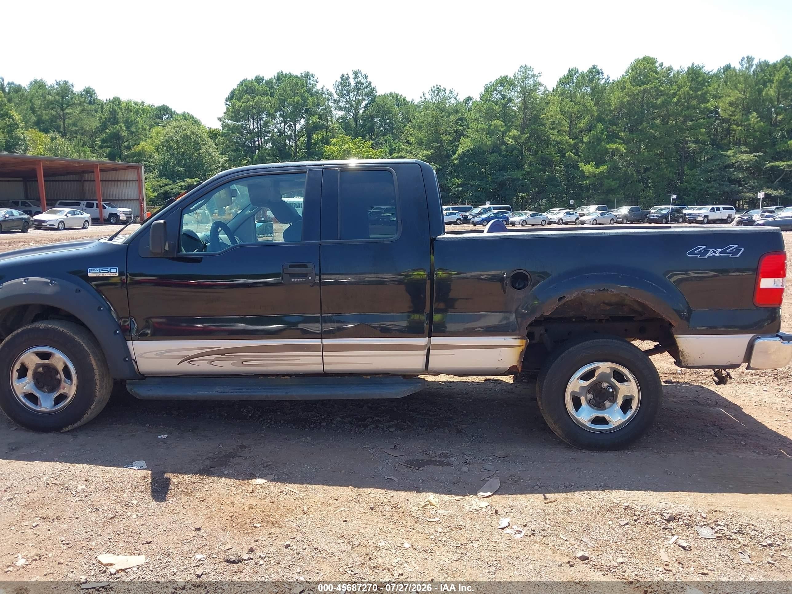 2004 Ford F-150 Fx4/lariat/xl/xlt Black vin: 1FTPX14524NB41683