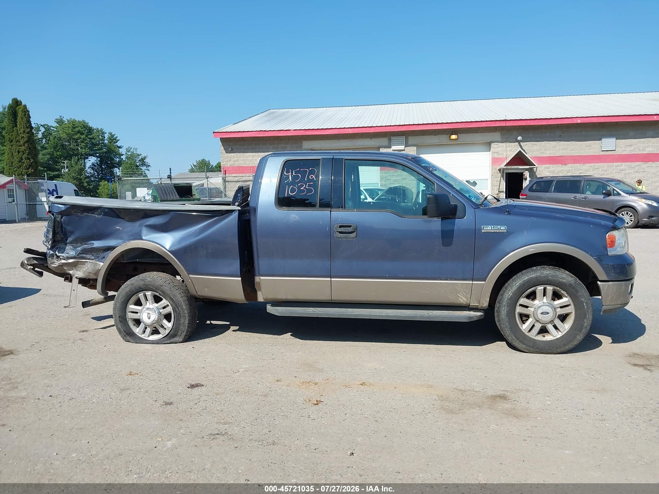 2004 Ford F-150 Fx4/lariat/xl/xlt Blue vin: 1FTPX14524NB91368