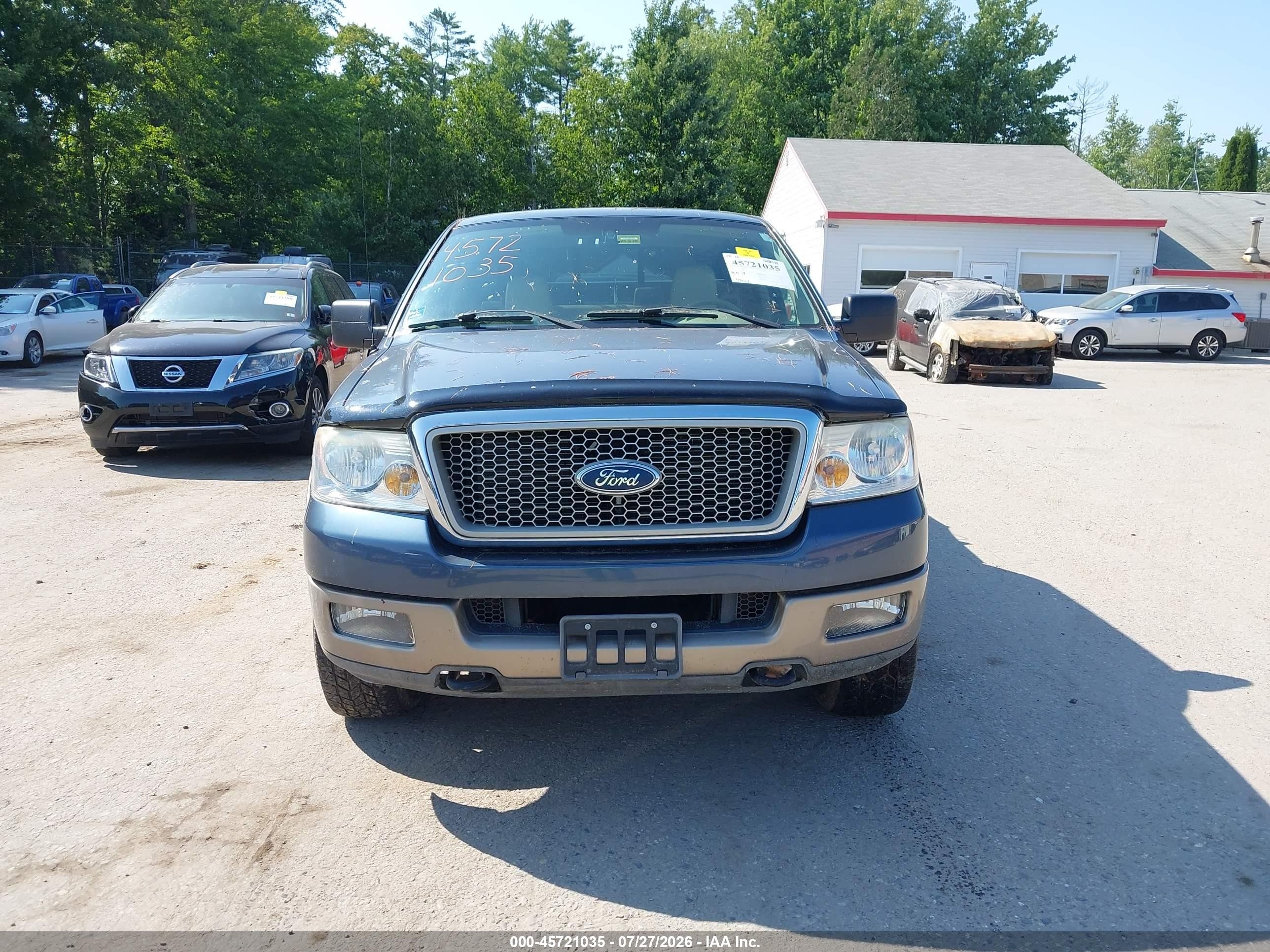 2004 Ford F-150 Fx4/lariat/xl/xlt Blue vin: 1FTPX14524NB91368