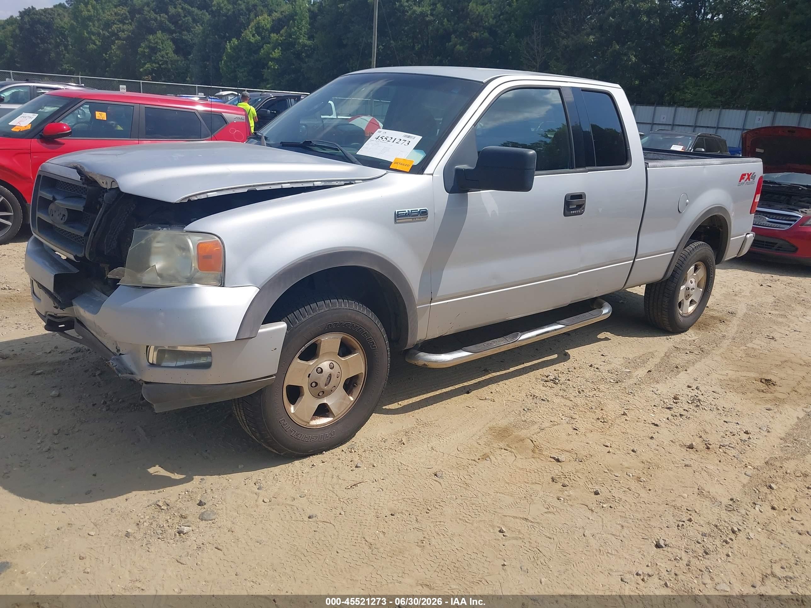 2004 Ford F-150 Fx4/lariat/xl/xlt Gray vin: 1FTPX14524NC61158