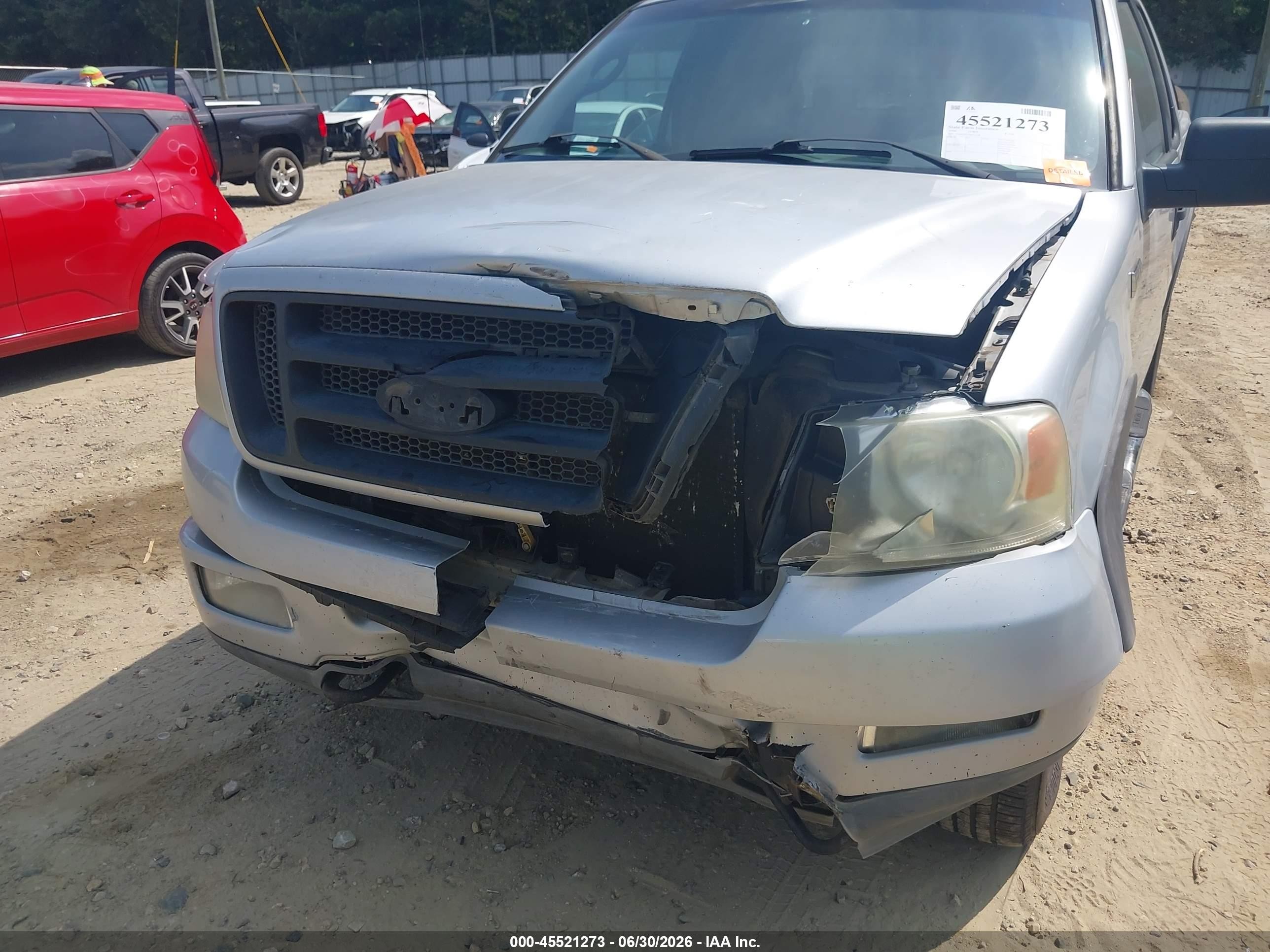 2004 Ford F-150 Fx4/lariat/xl/xlt Gray vin: 1FTPX14524NC61158