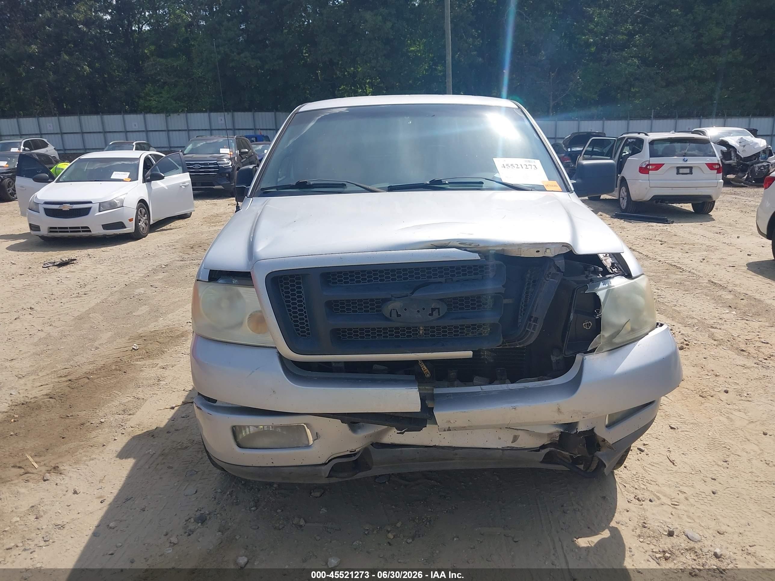 2004 Ford F-150 Fx4/lariat/xl/xlt Gray vin: 1FTPX14524NC61158