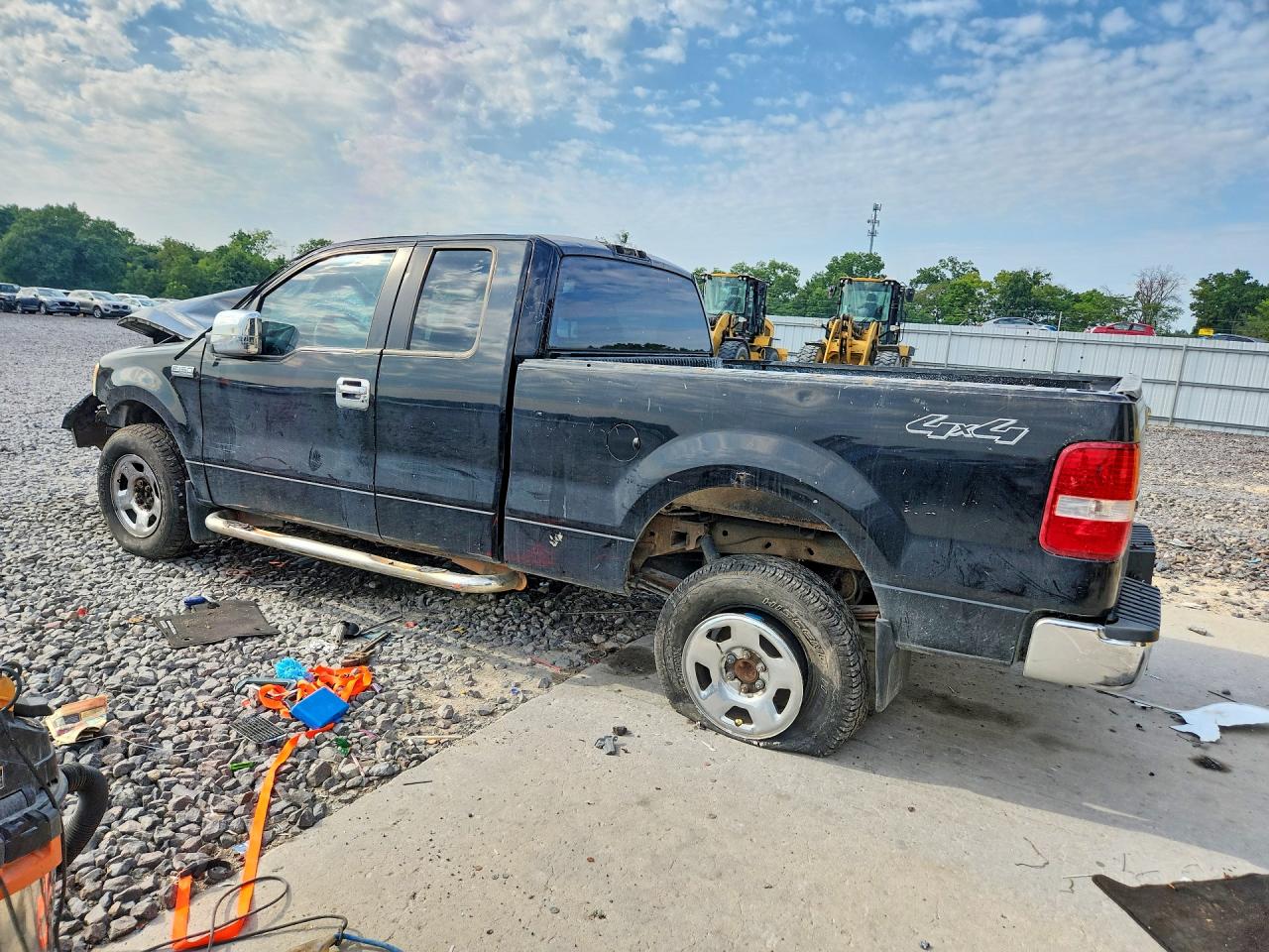 2005 Ford F150 Black vin: 1FTPX14525FB01440