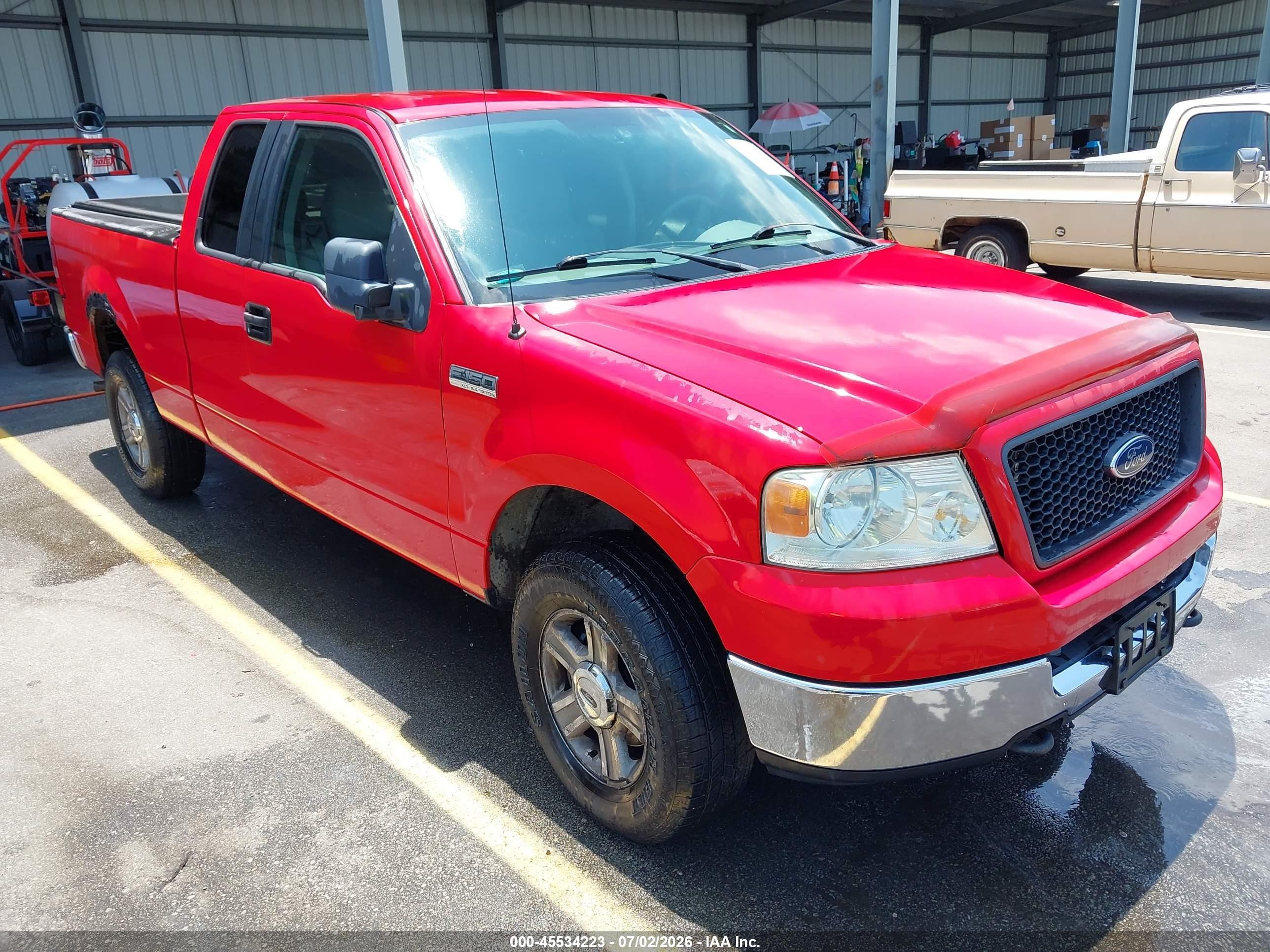 2005 Ford F-150 Fx4/lariat/xl/xlt Red vin: 1FTPX14525FB06007