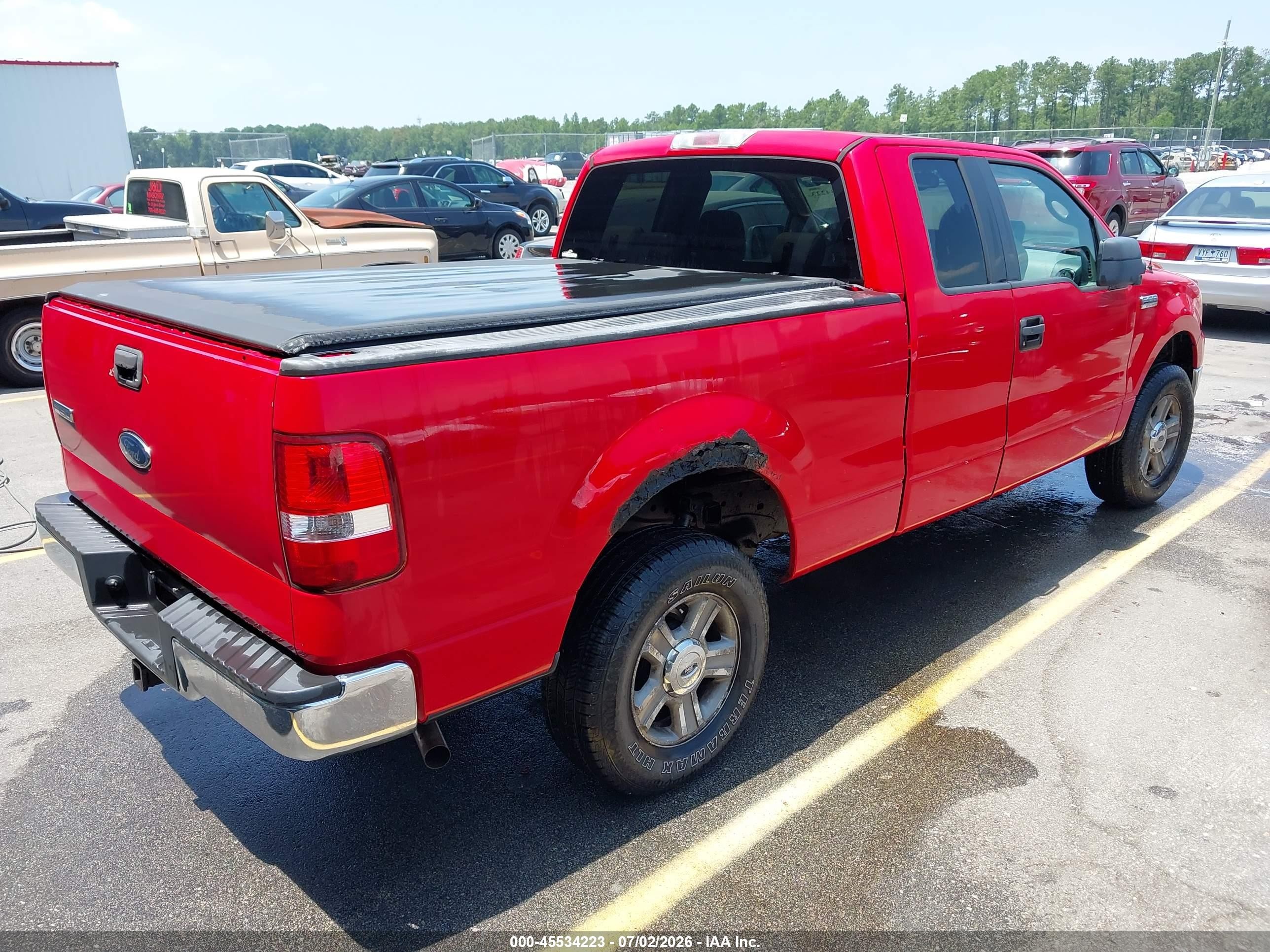 2005 Ford F-150 Fx4/lariat/xl/xlt Red vin: 1FTPX14525FB06007