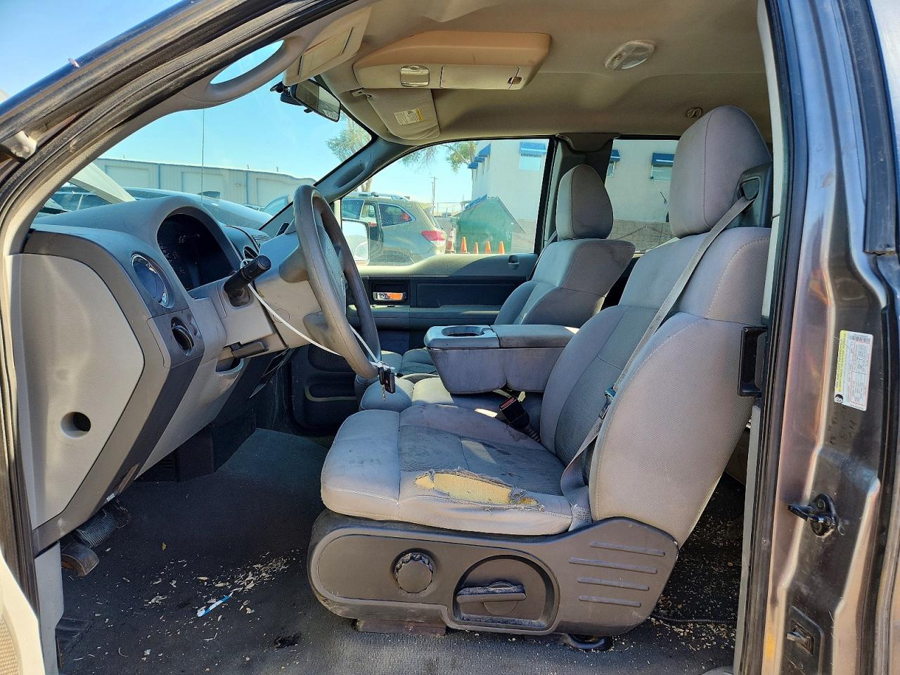 2005 Ford F150 Gray vin: 1FTPX14525KB80454