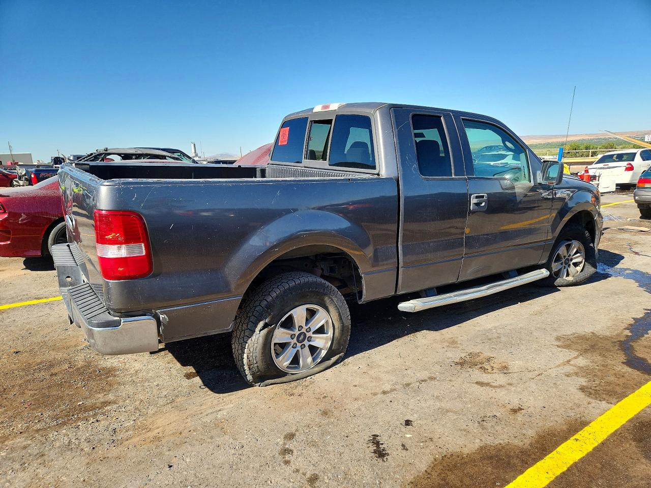 2005 Ford F150 Gray vin: 1FTPX14525KB80454
