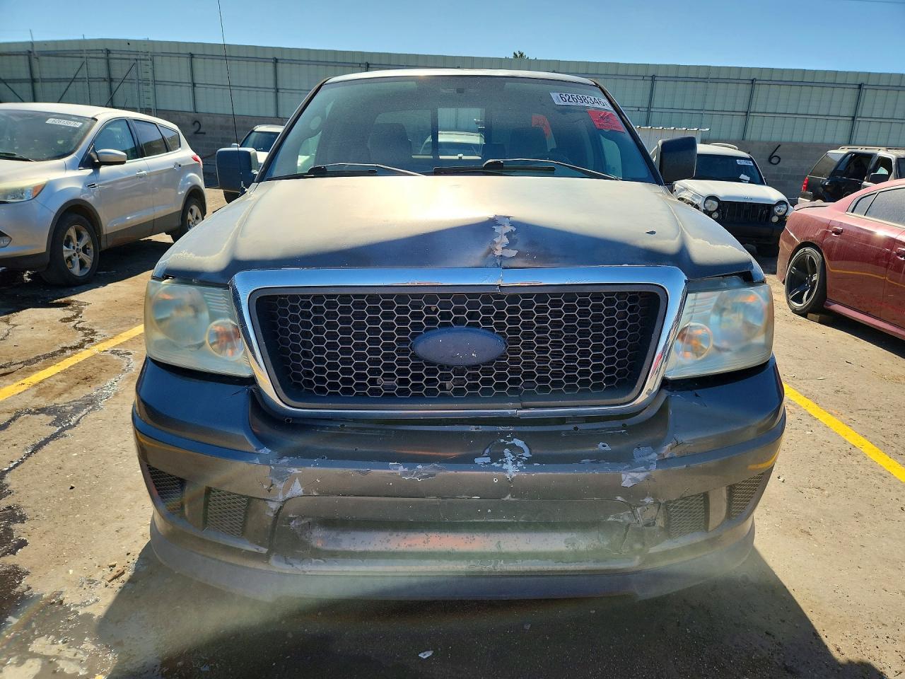 2005 Ford F150 Gray vin: 1FTPX14525KB80454