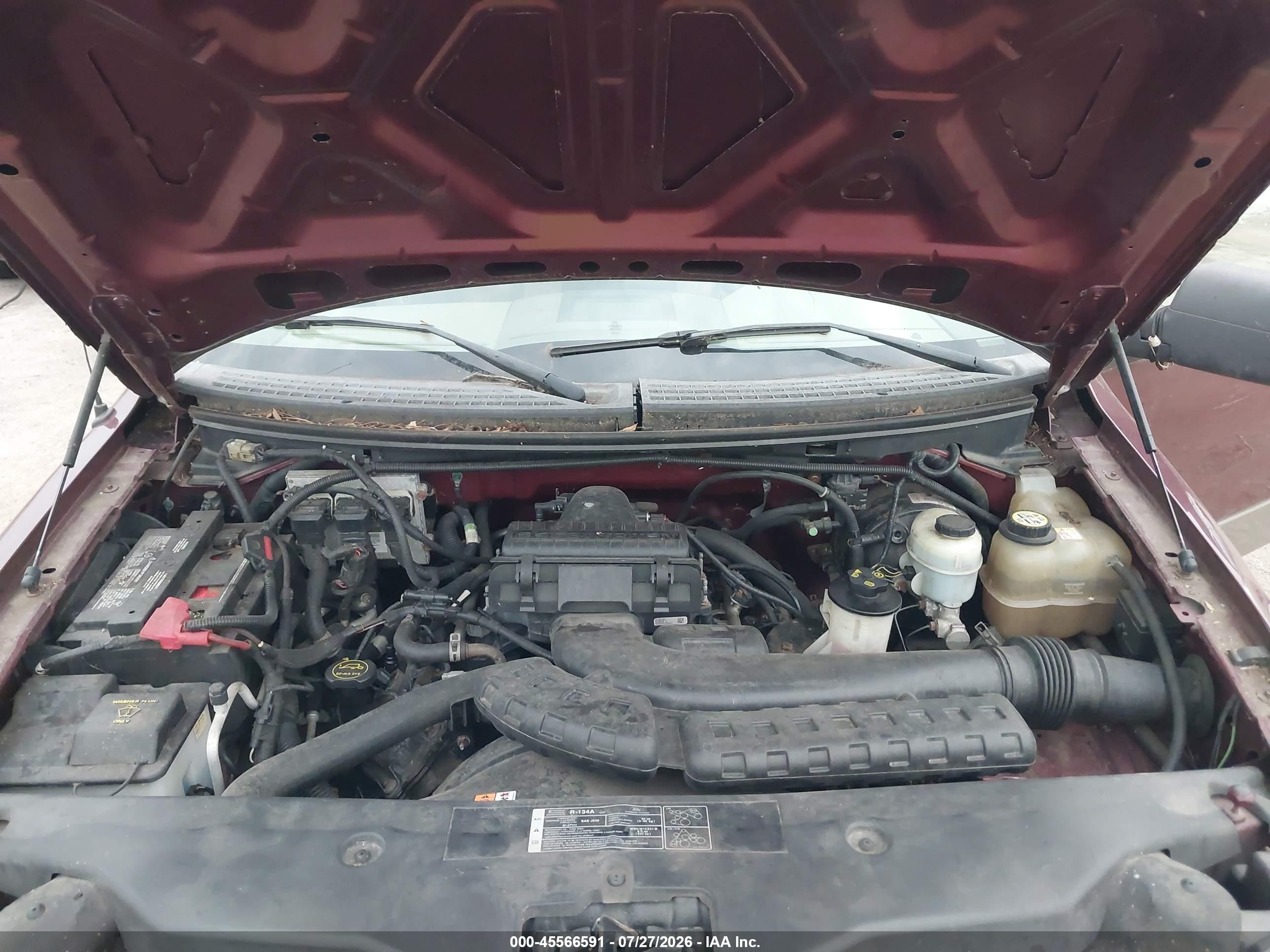 2005 Ford F-150 Fx4/lariat/xl/xlt Burgundy vin: 1FTPX14525NA88856
