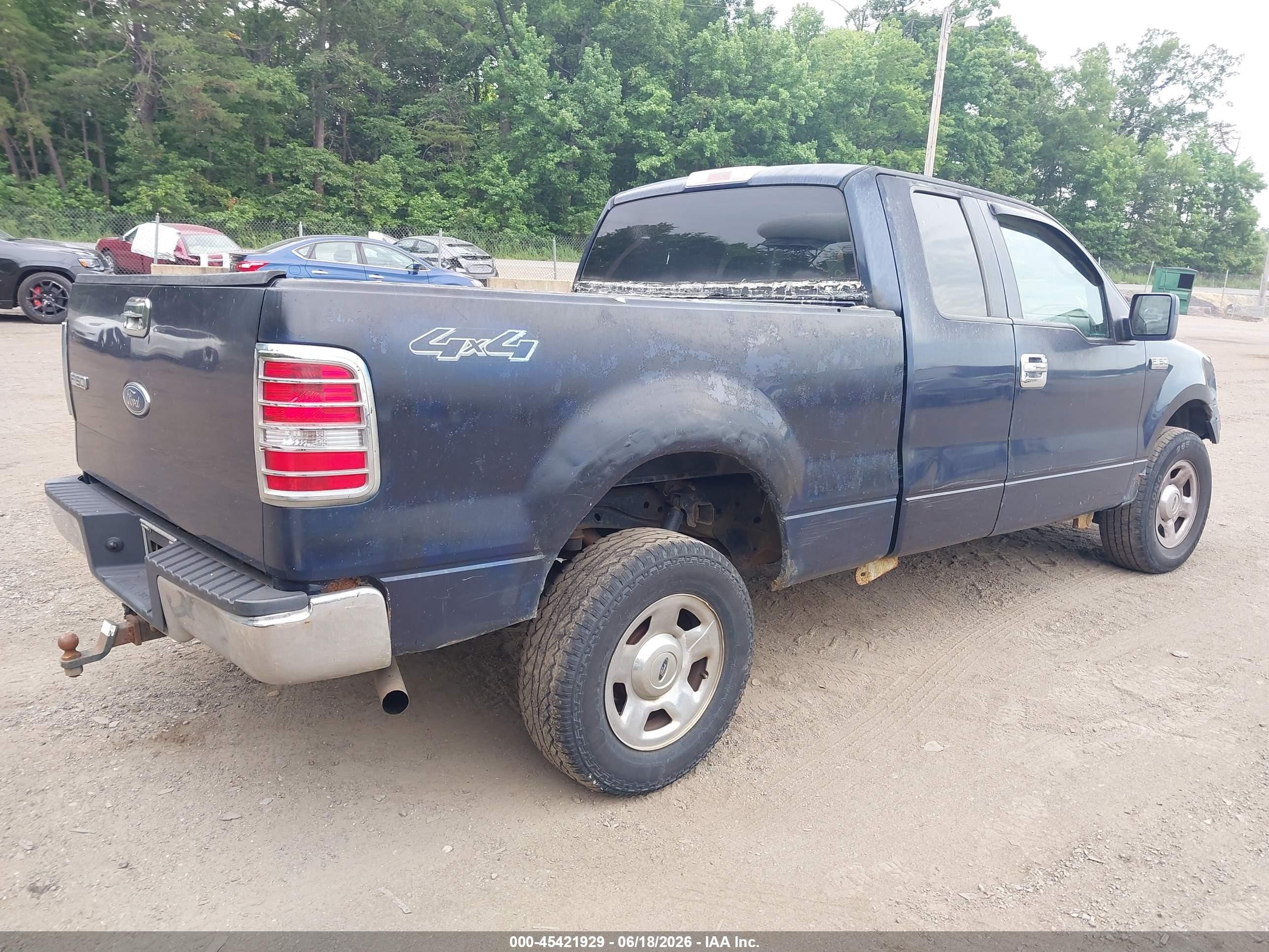 2005 Ford F-150 Fx4/lariat/xl/xlt Blue vin: 1FTPX14525NB21290