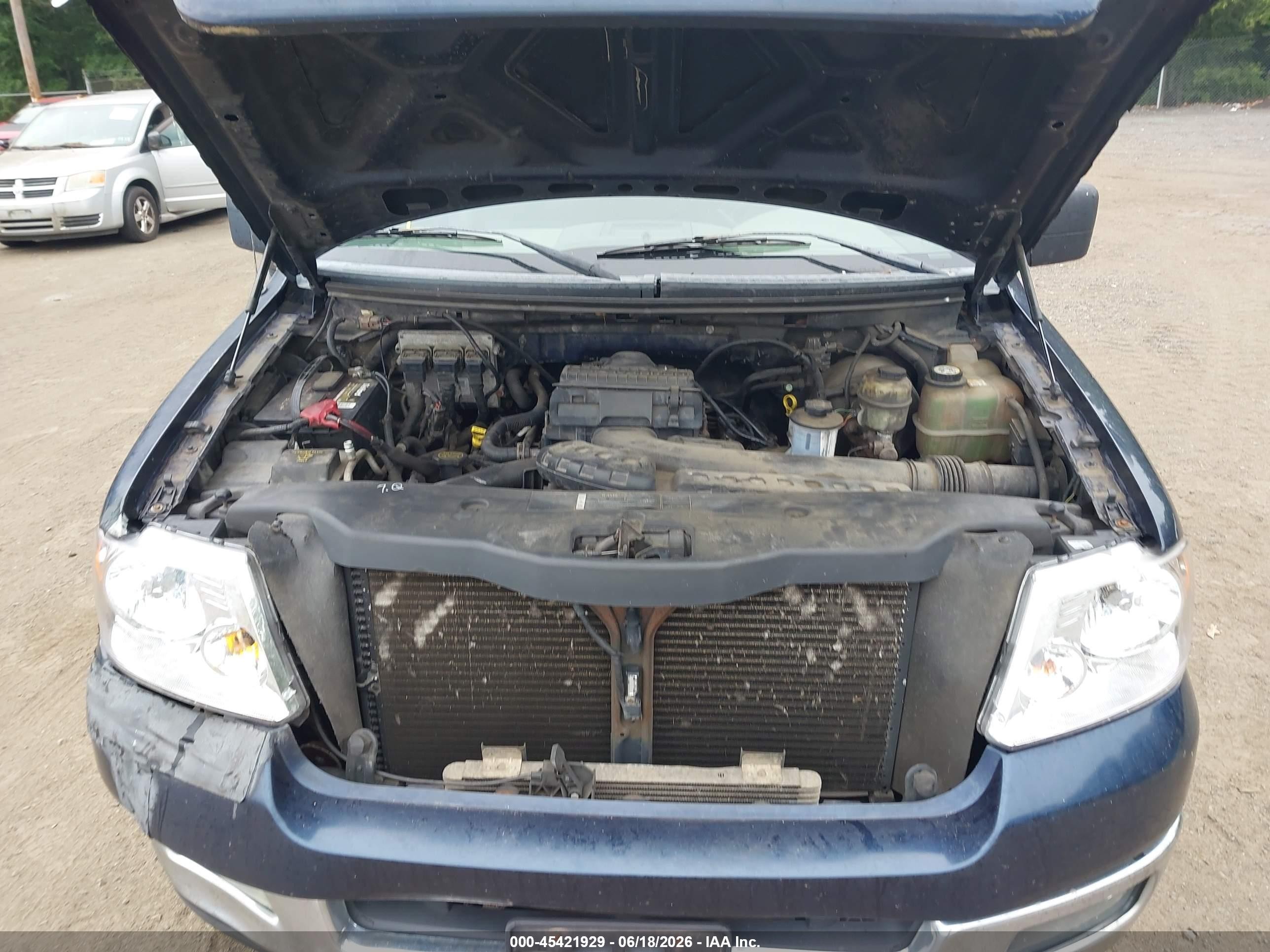2005 Ford F-150 Fx4/lariat/xl/xlt Blue vin: 1FTPX14525NB21290