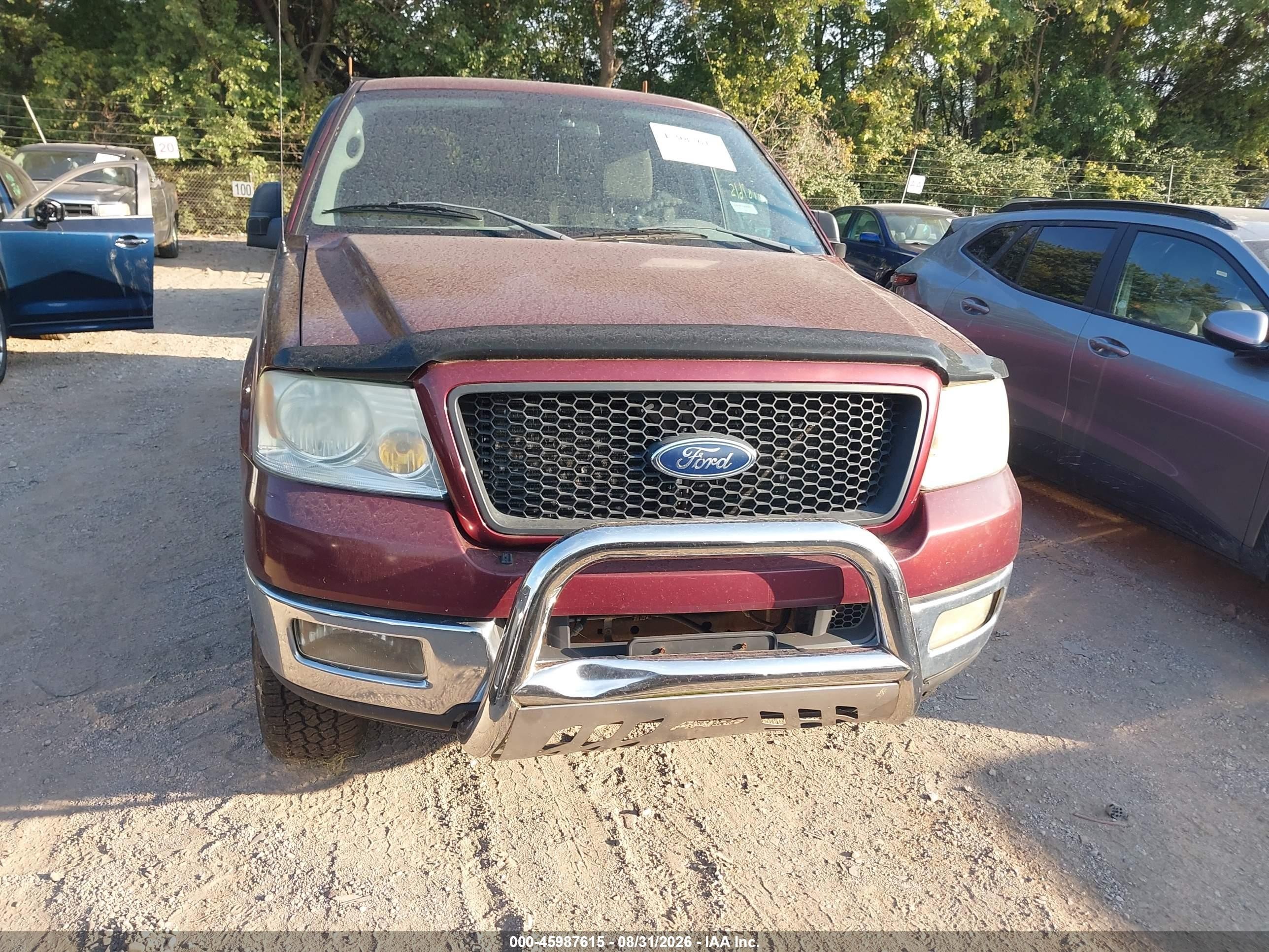 2005 Ford F-150 Fx4/lariat/xl/xlt Red vin: 1FTPX14525NB65077