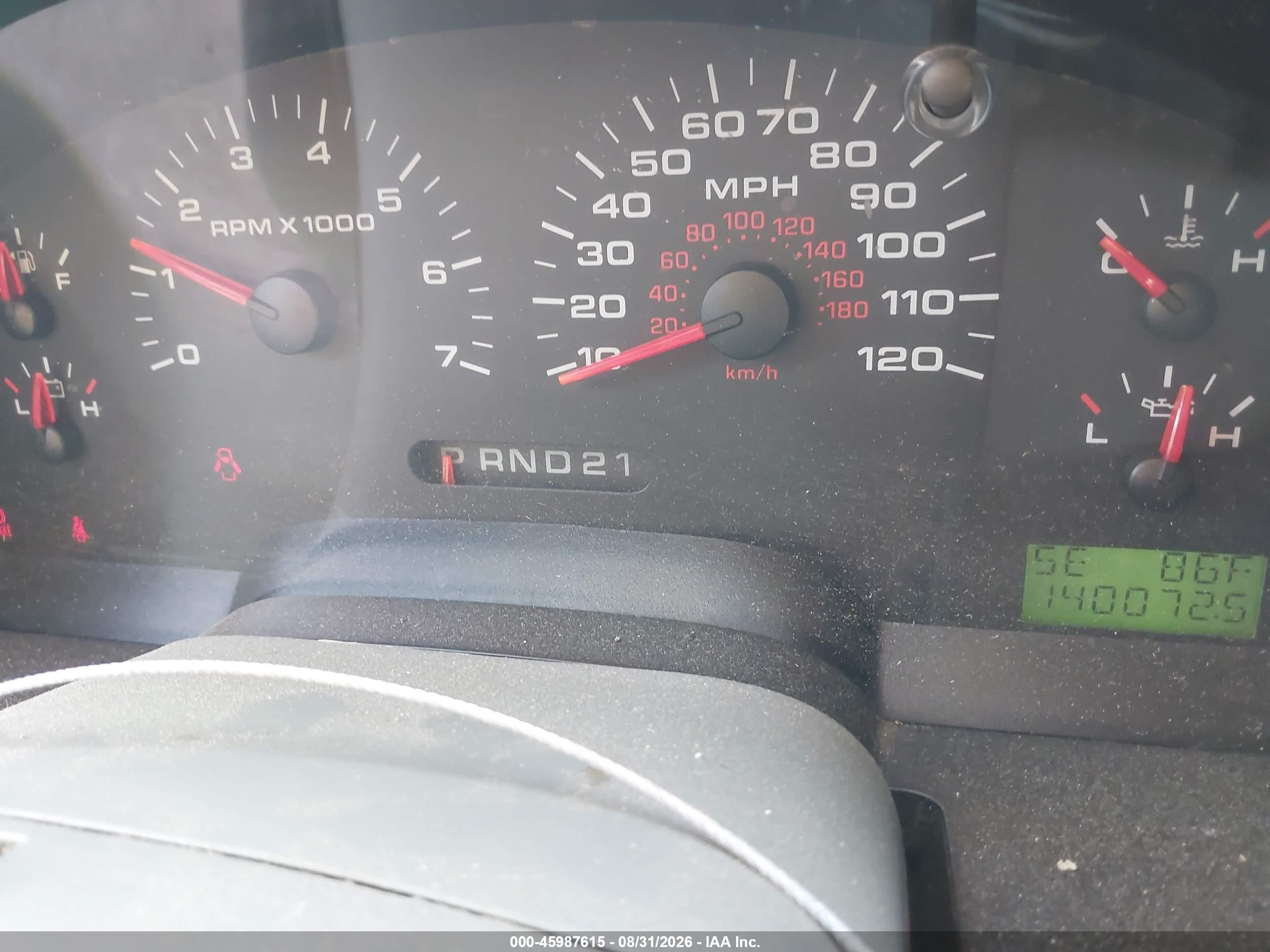 2005 Ford F-150 Fx4/lariat/xl/xlt Red vin: 1FTPX14525NB65077