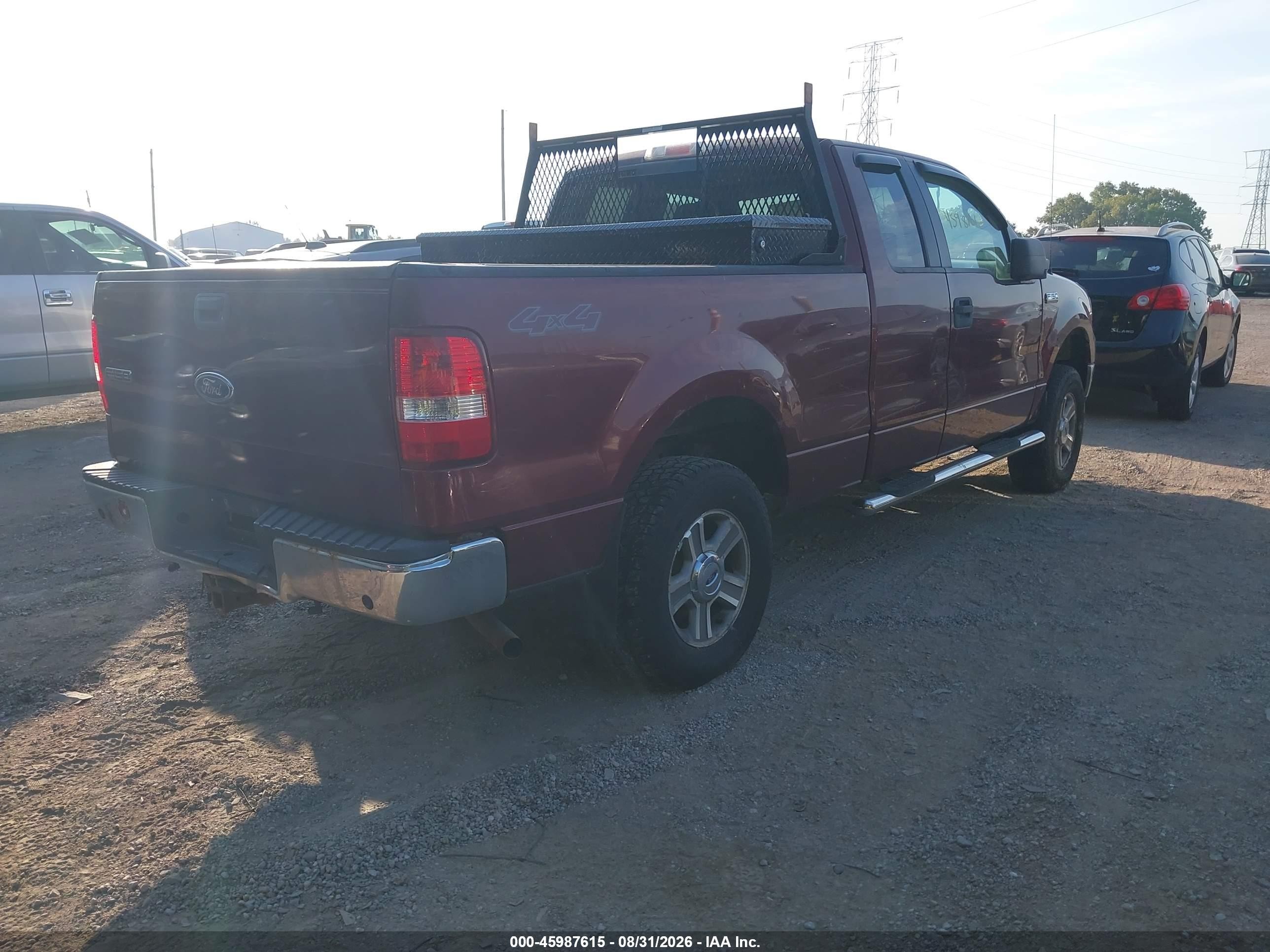 2005 Ford F-150 Fx4/lariat/xl/xlt Red vin: 1FTPX14525NB65077