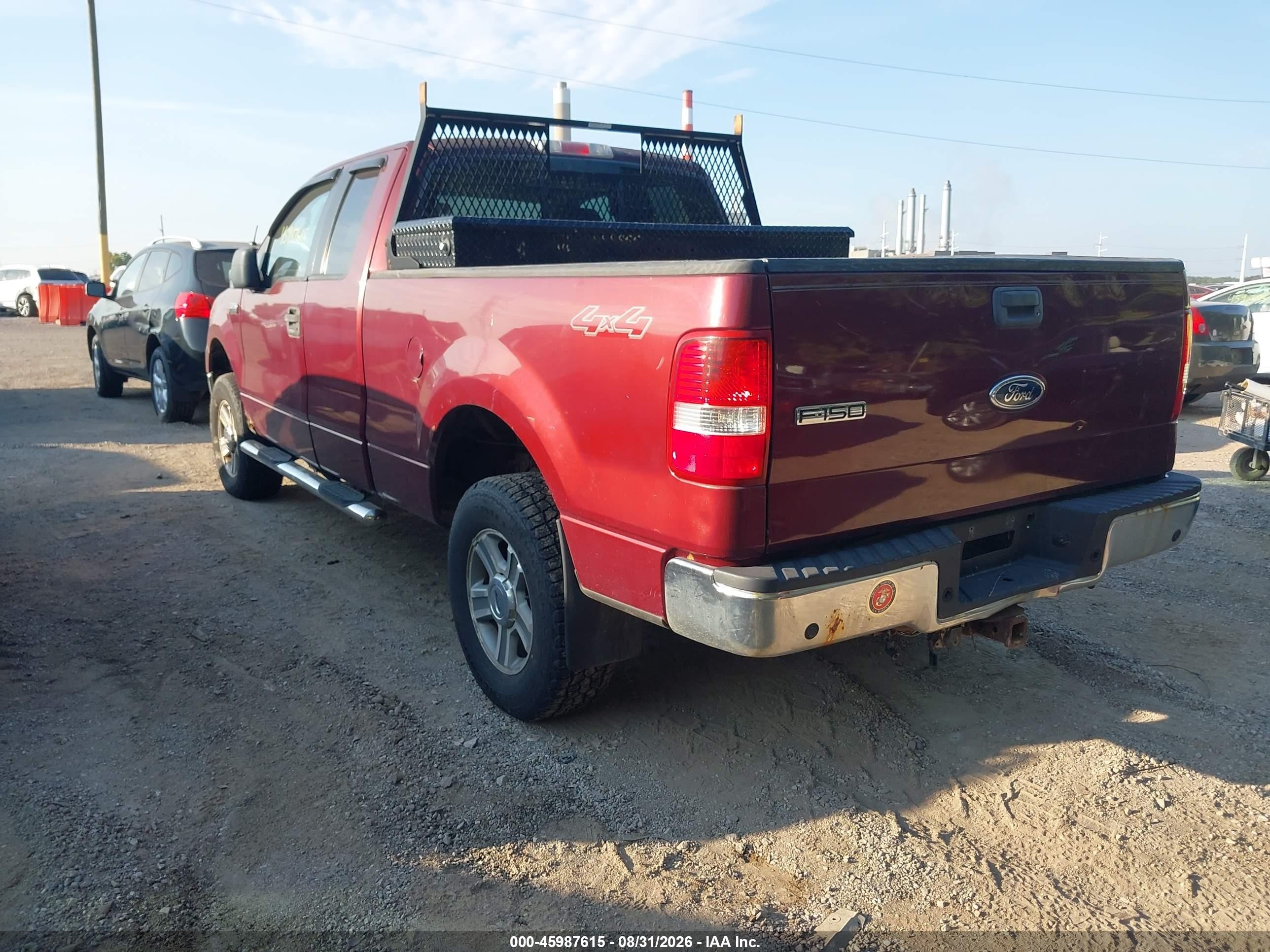 2005 Ford F-150 Fx4/lariat/xl/xlt Red vin: 1FTPX14525NB65077