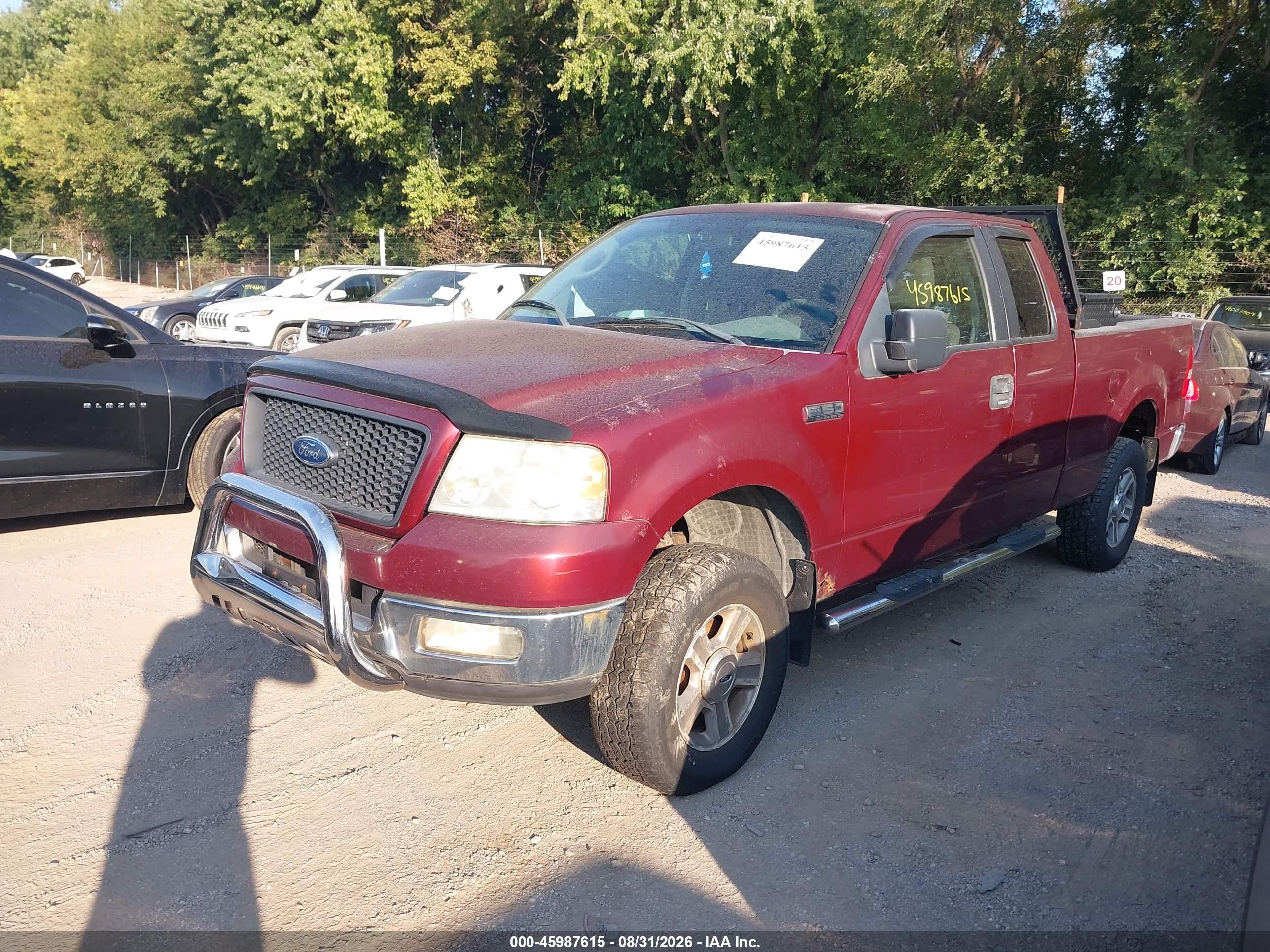 2005 Ford F-150 Fx4/lariat/xl/xlt Red vin: 1FTPX14525NB65077