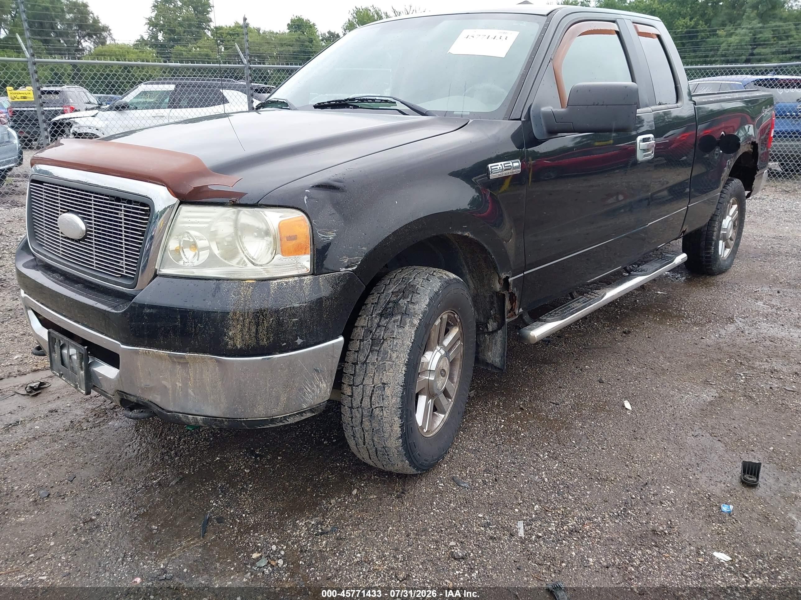 2006 Ford F-150 Fx4/lariat/xl/xlt Black vin: 1FTPX14526FA24571