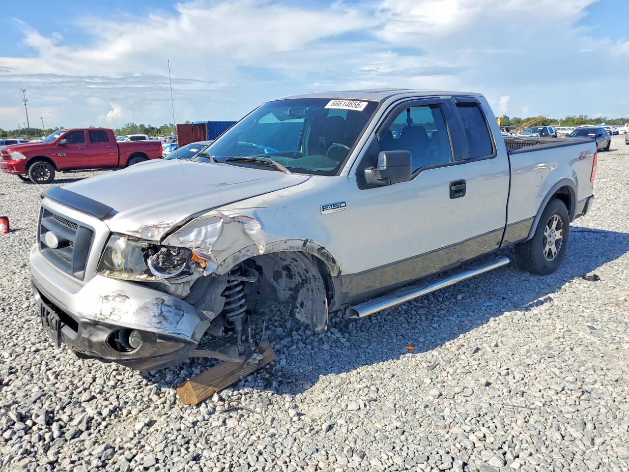 2007 Ford F150 Silver vin: 1FTPX14527NA51583