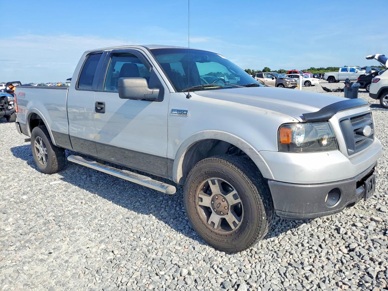 2007 Ford F150 Silver vin: 1FTPX14527NA51583