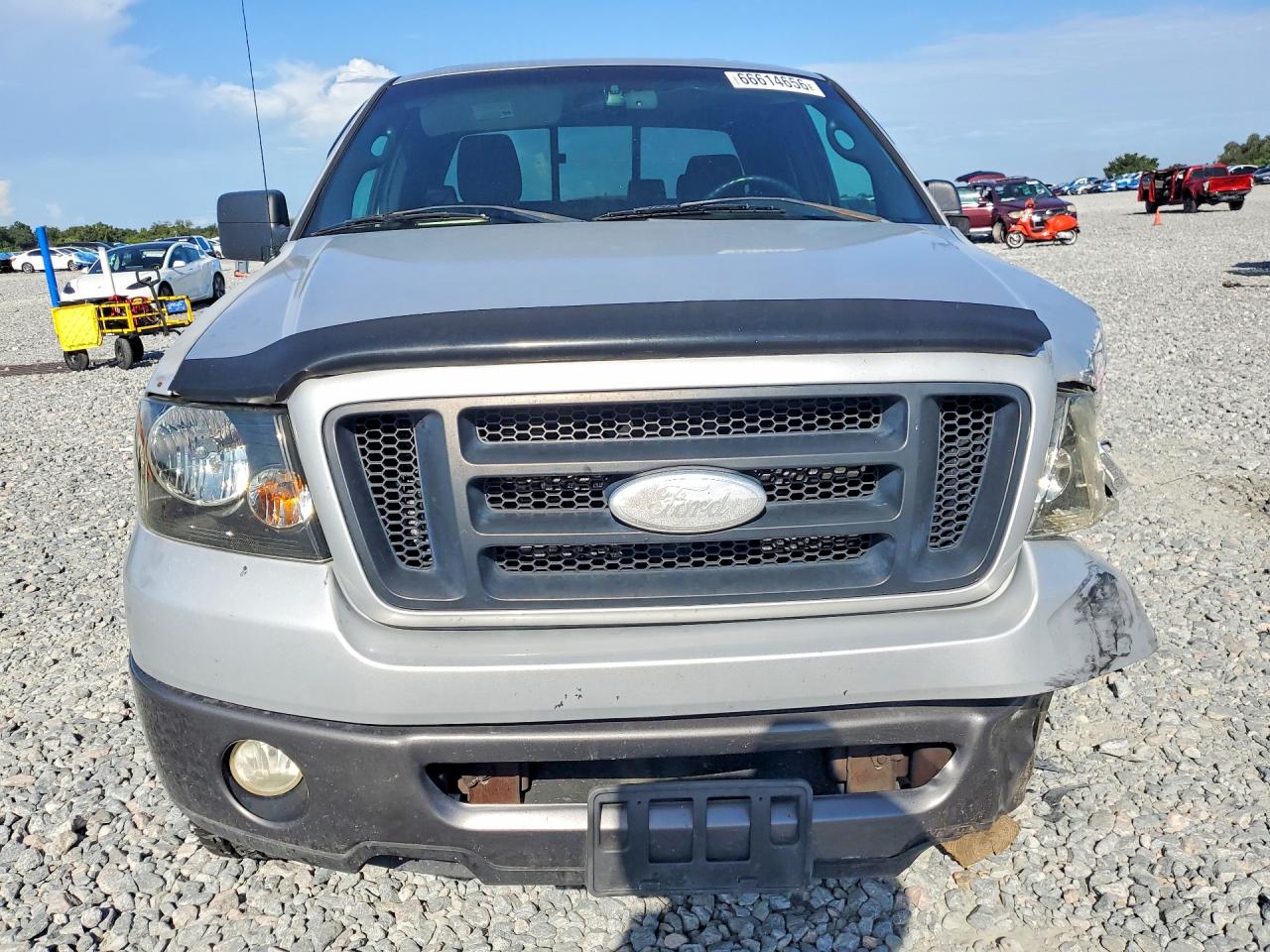 2007 Ford F150 Silver vin: 1FTPX14527NA51583