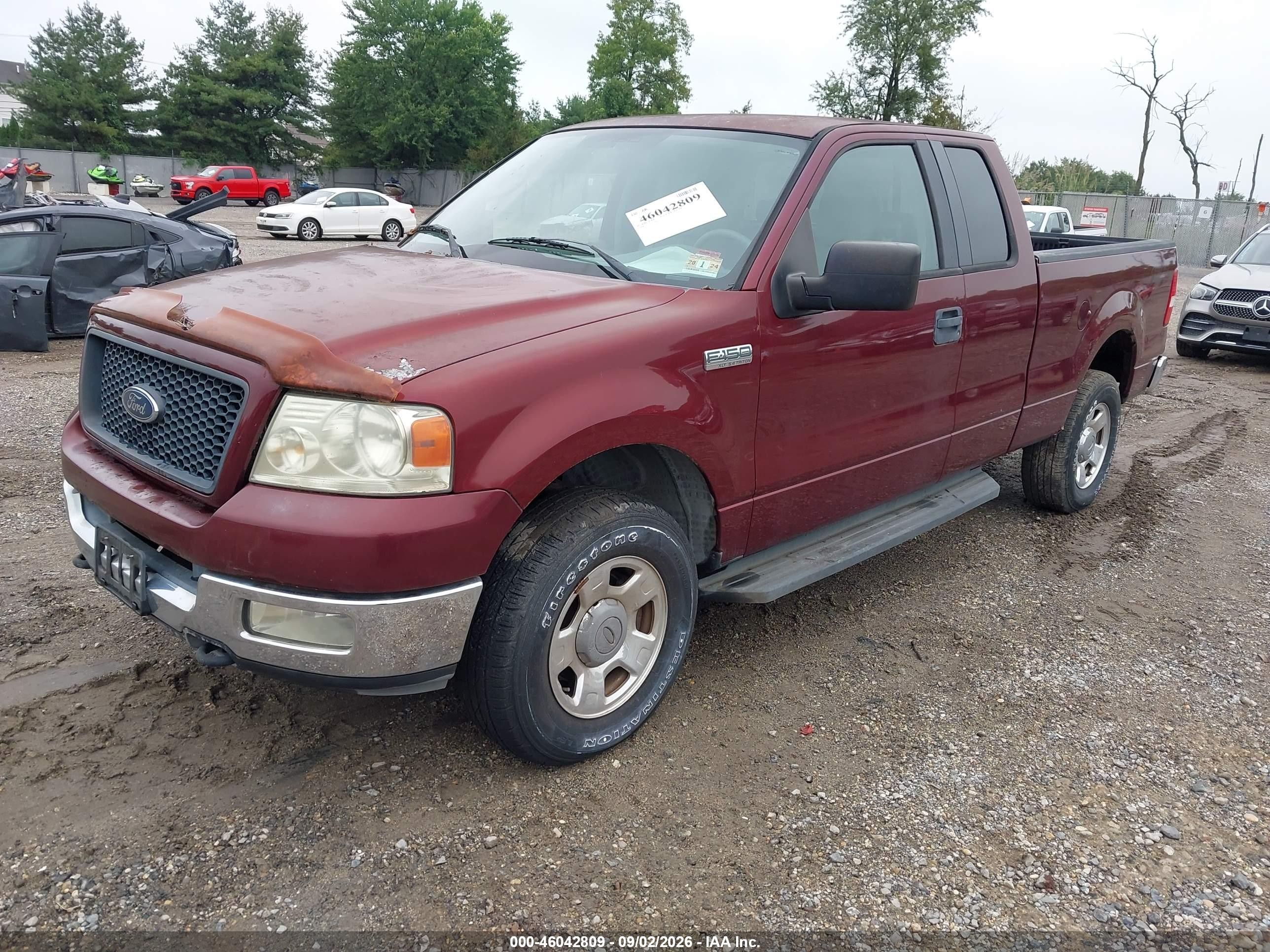 2004 Ford F-150 Fx4/lariat/xl/xlt Red vin: 1FTPX14534NA72356